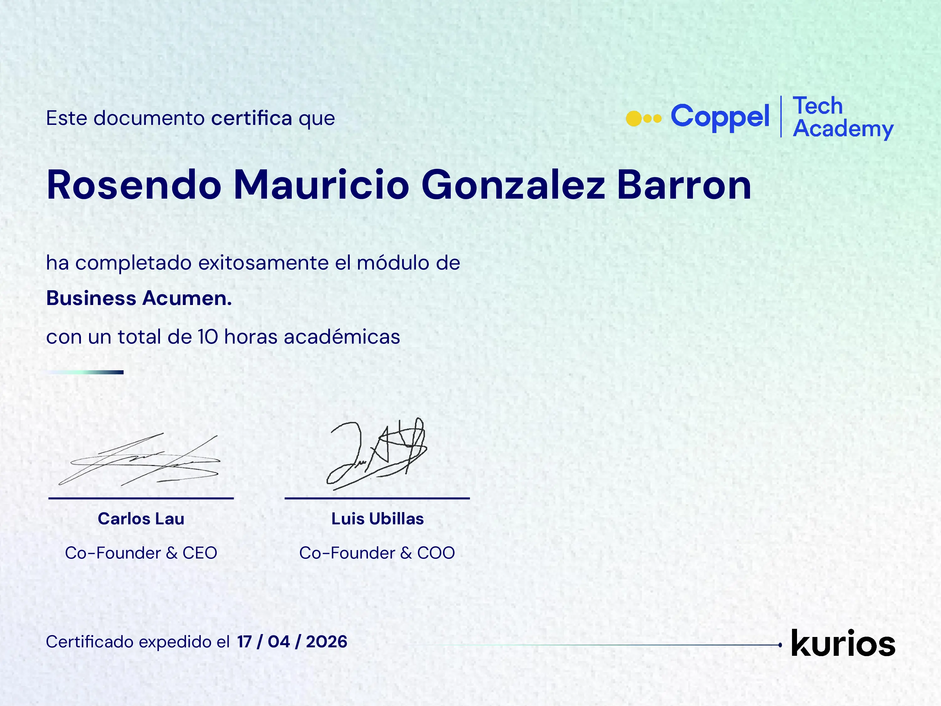 Certificado