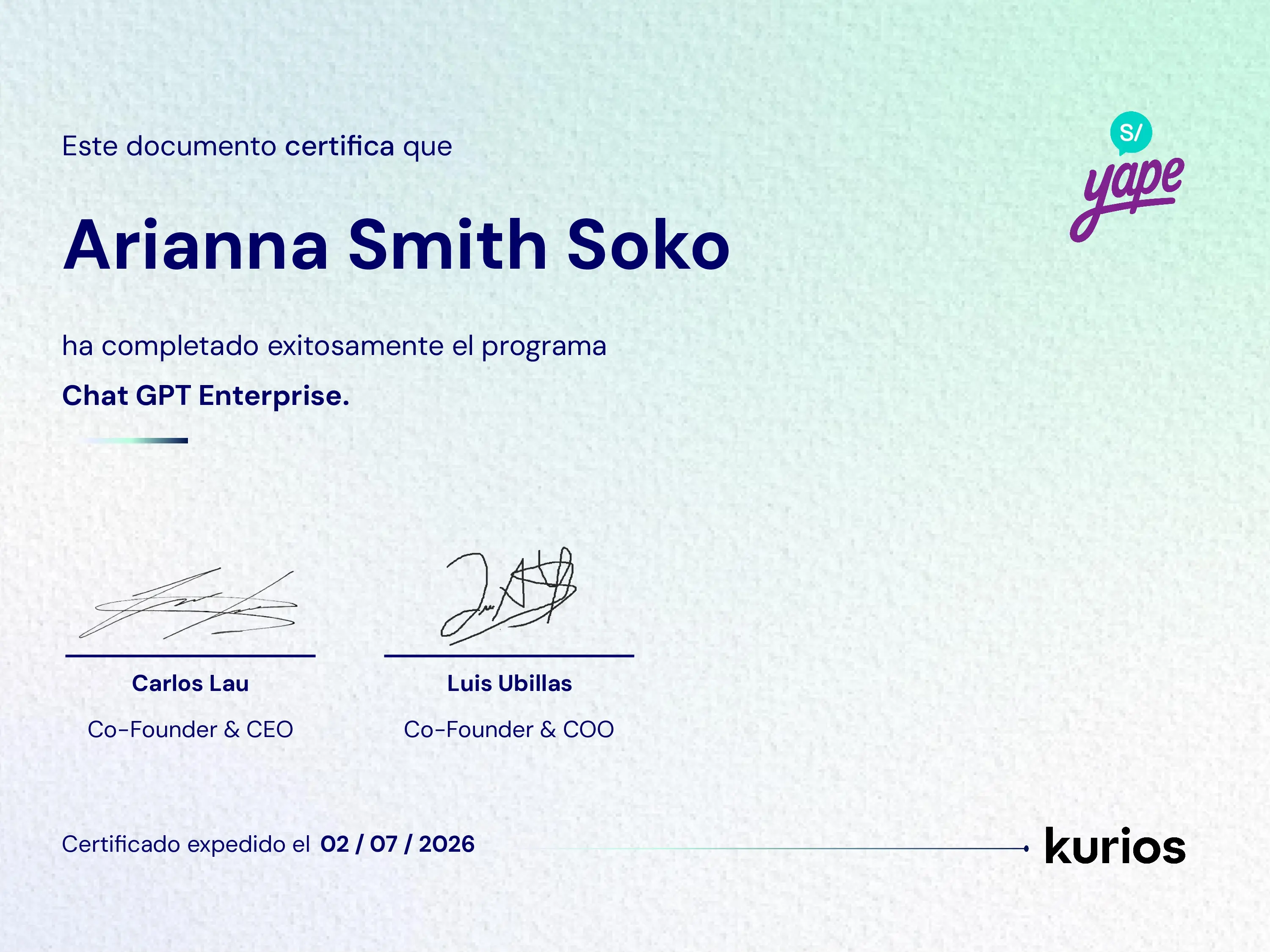 Certificado
