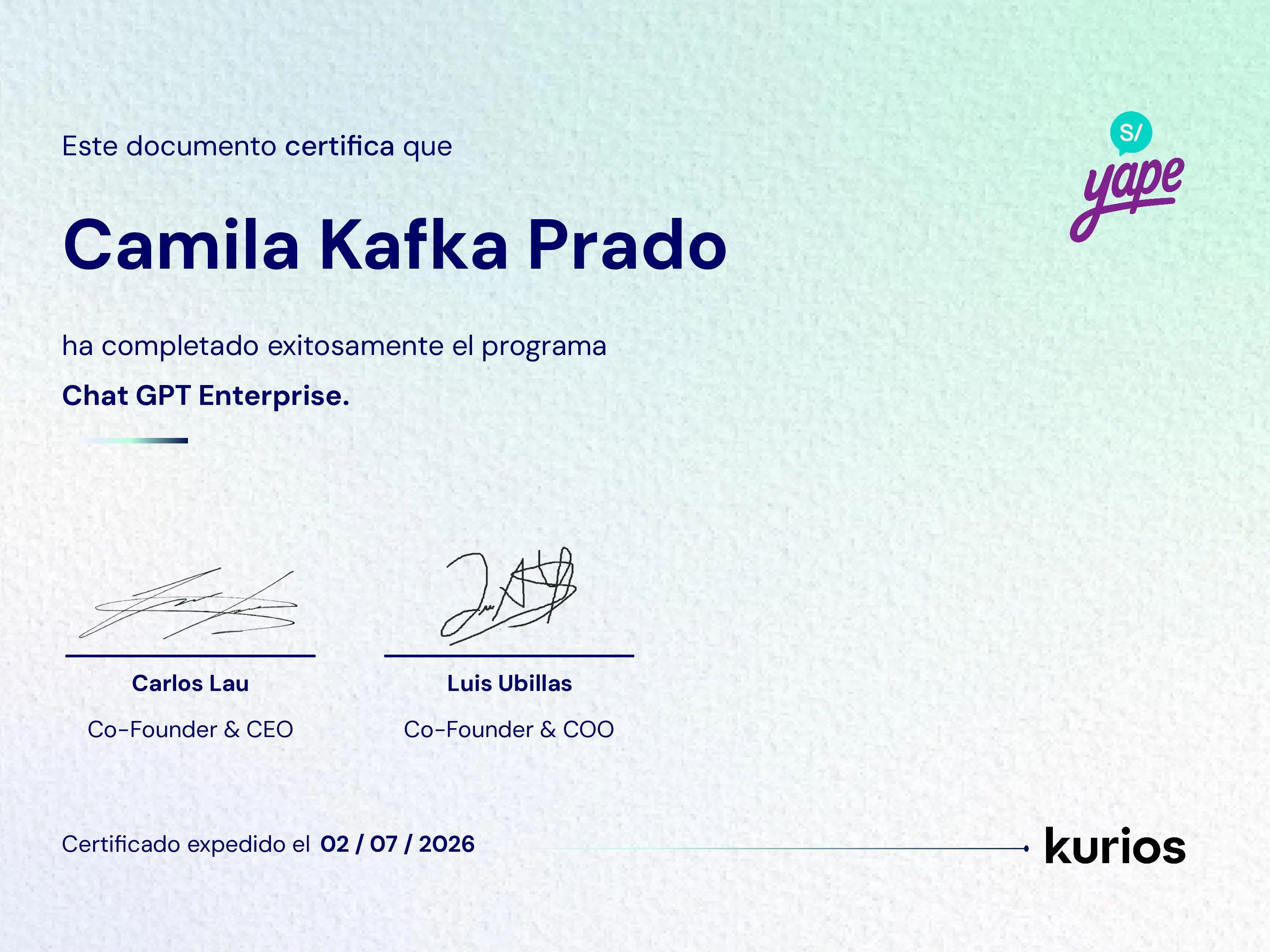 Certificado