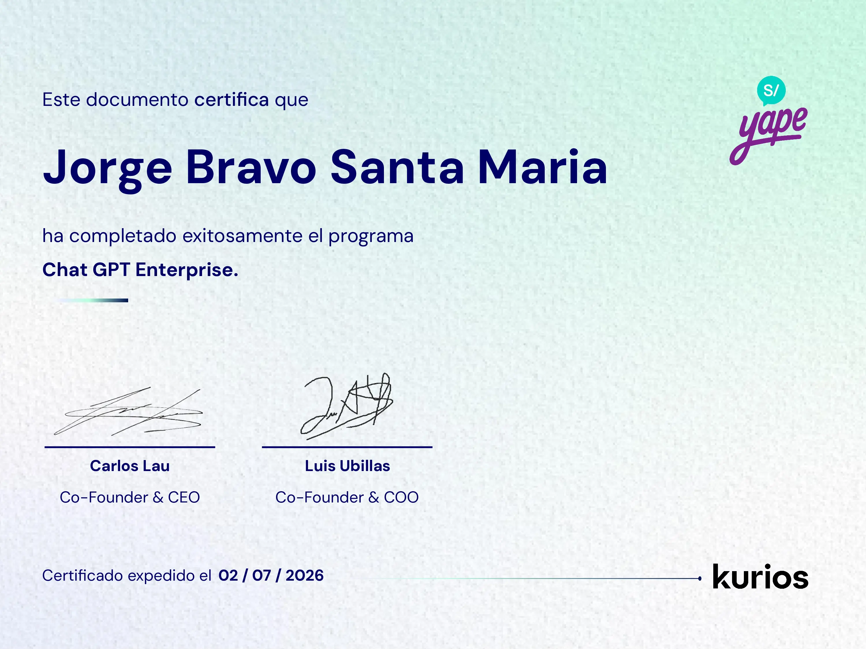 Certificado
