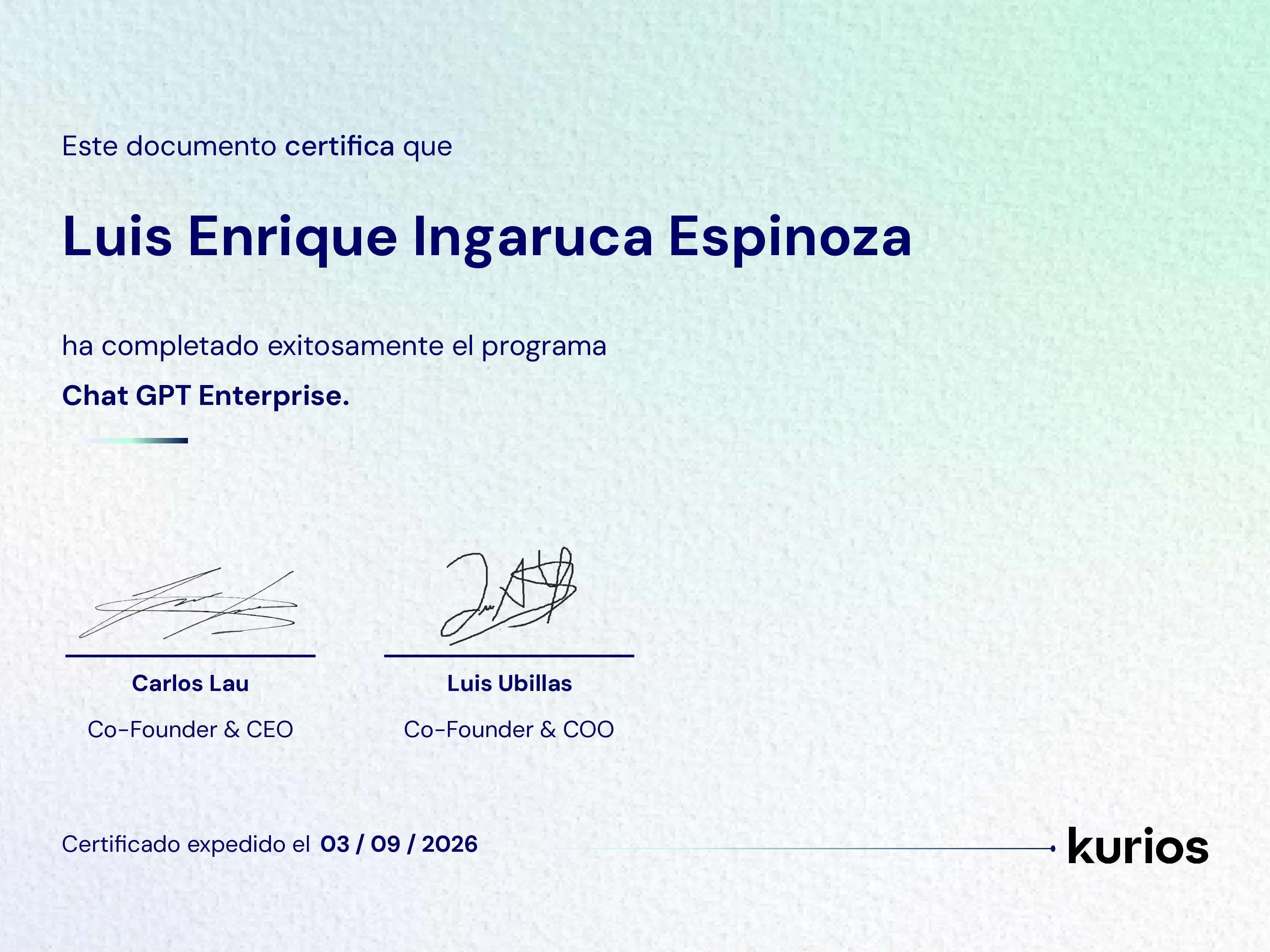 Certificado