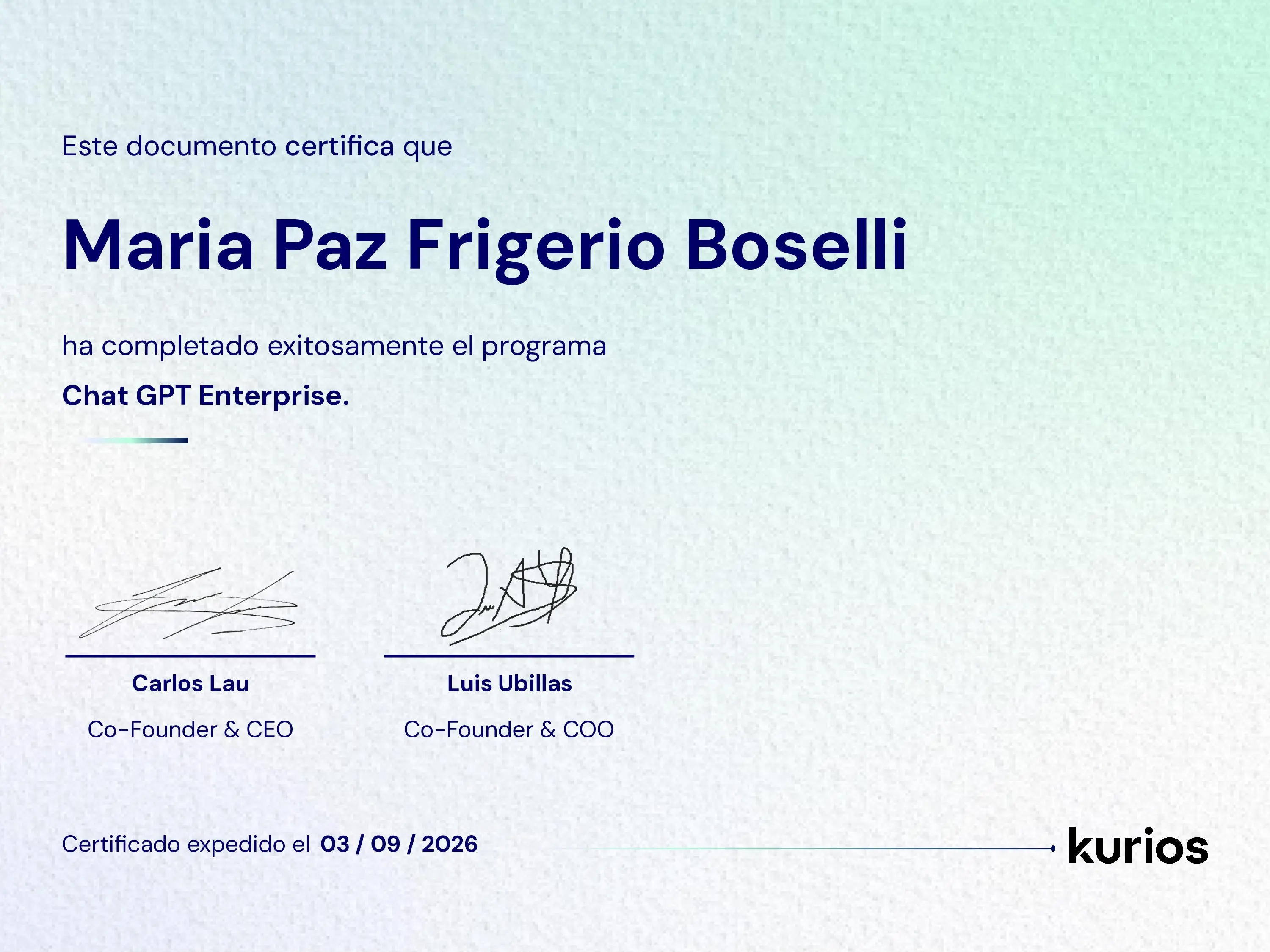 Certificado