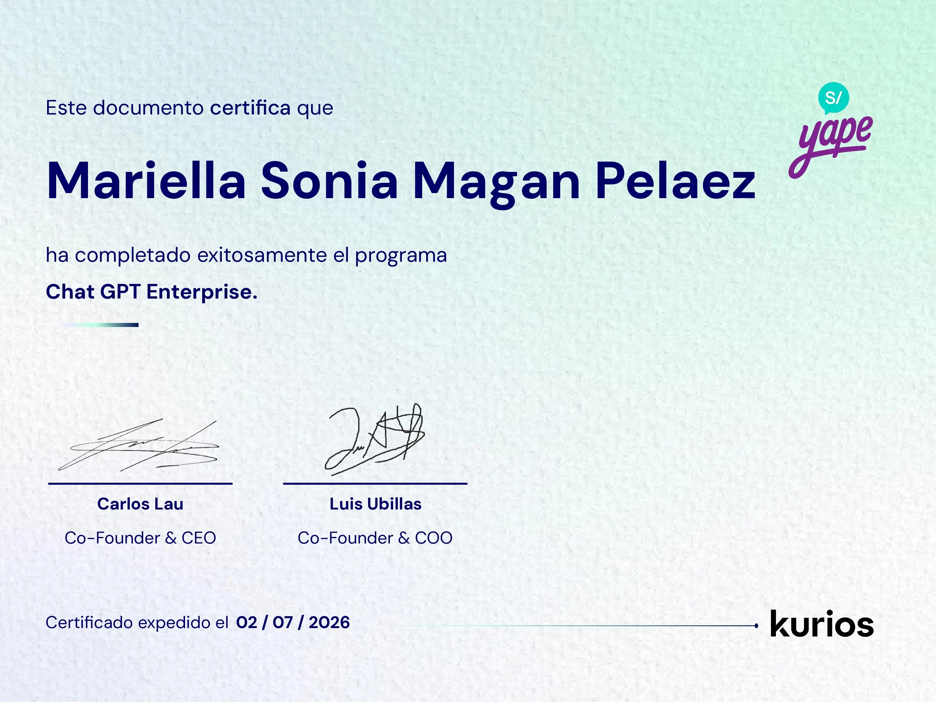 Certificado