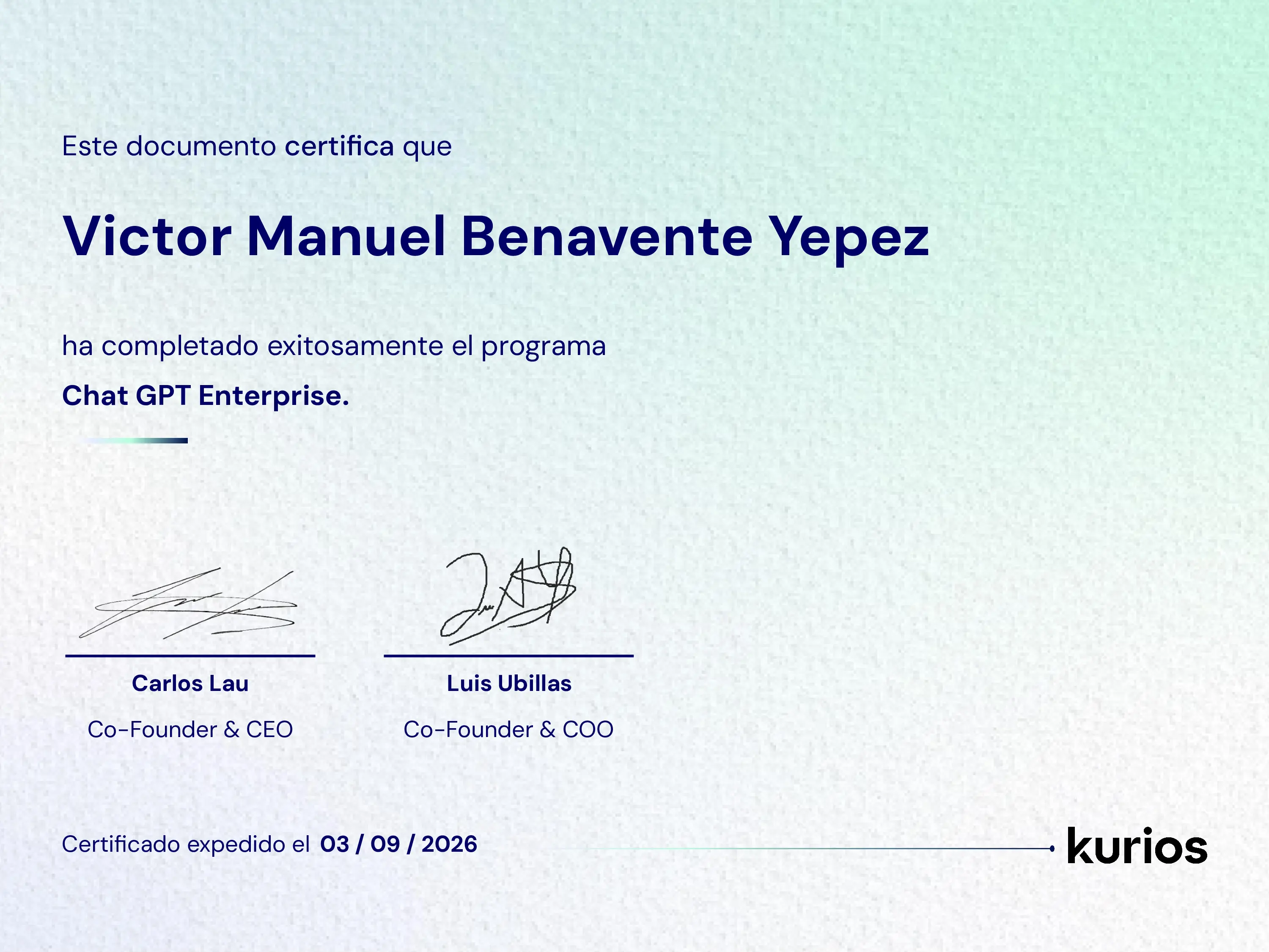 Certificado