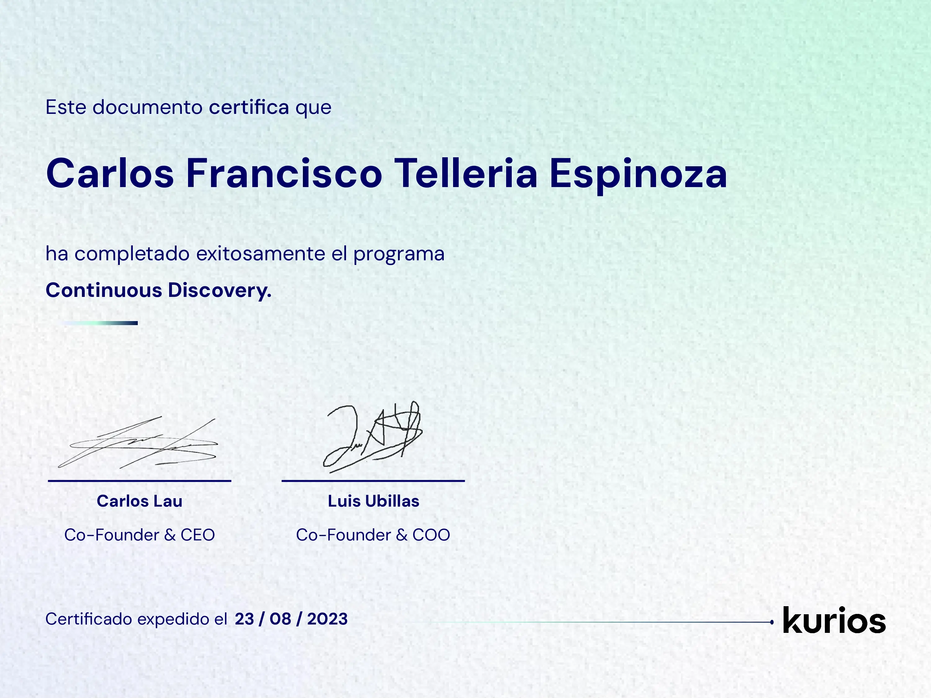 Certificado