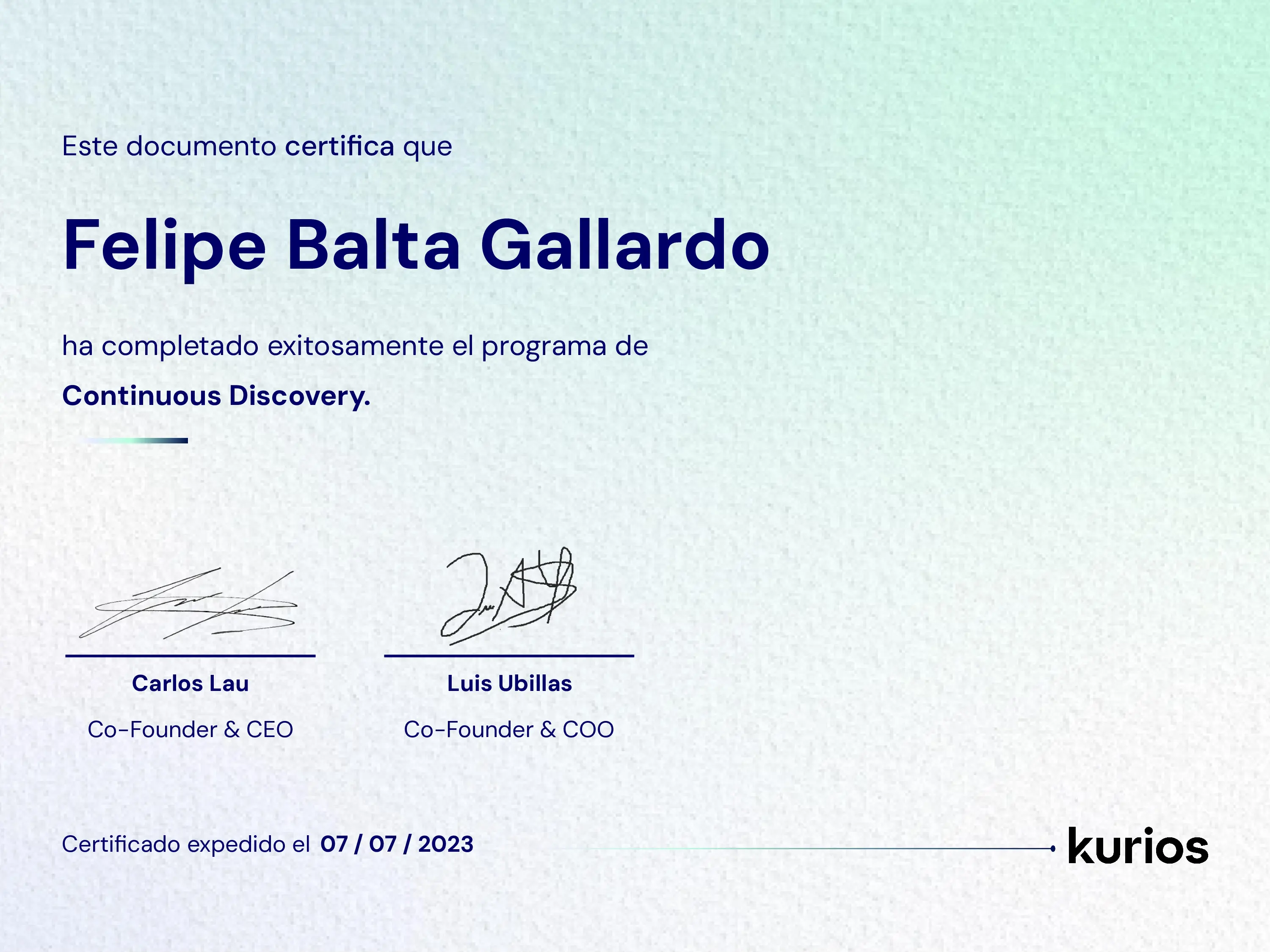 Certificado