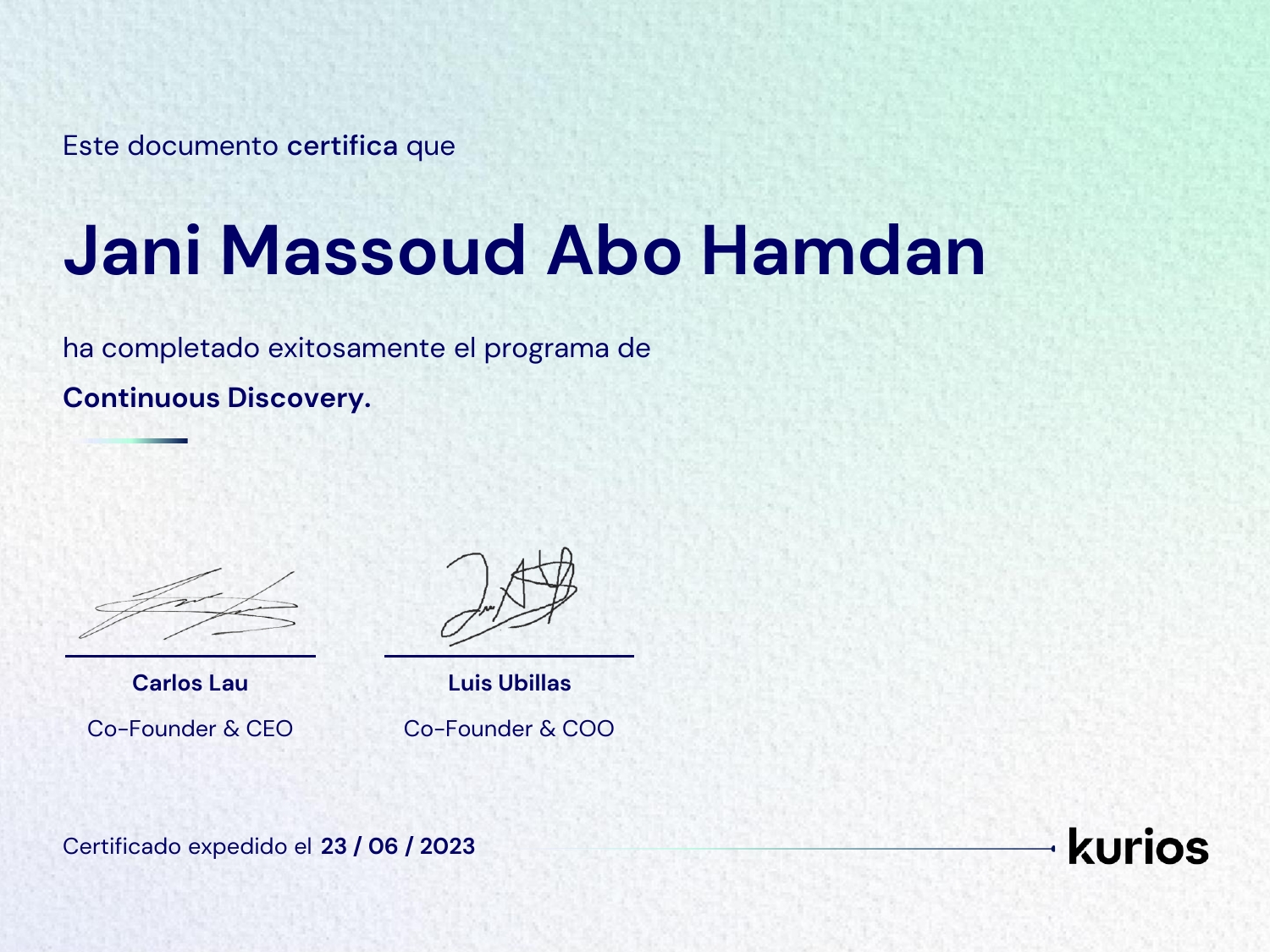 Certificado