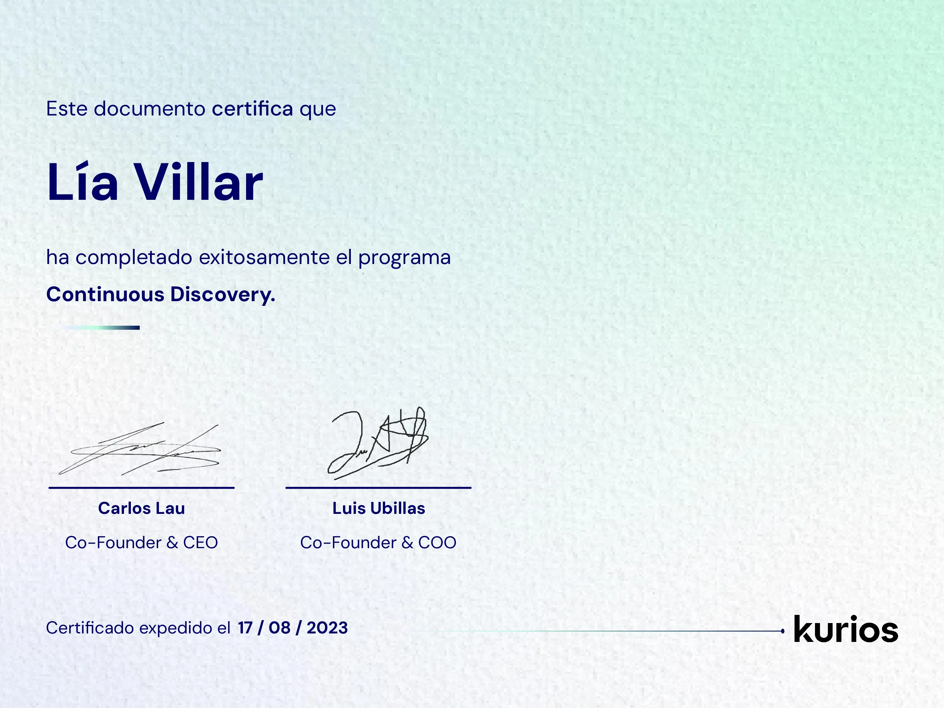 Certificado