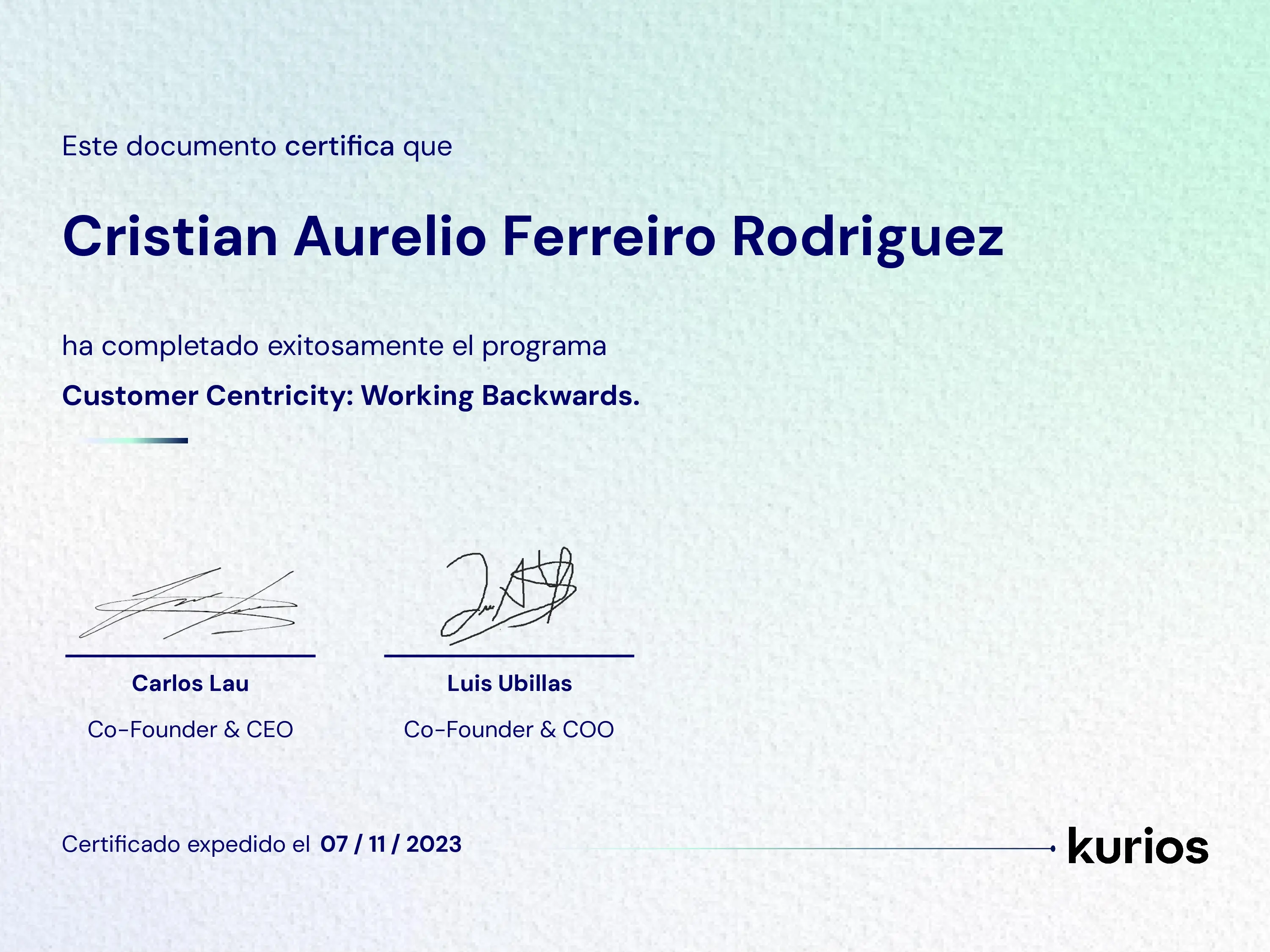 Certificado