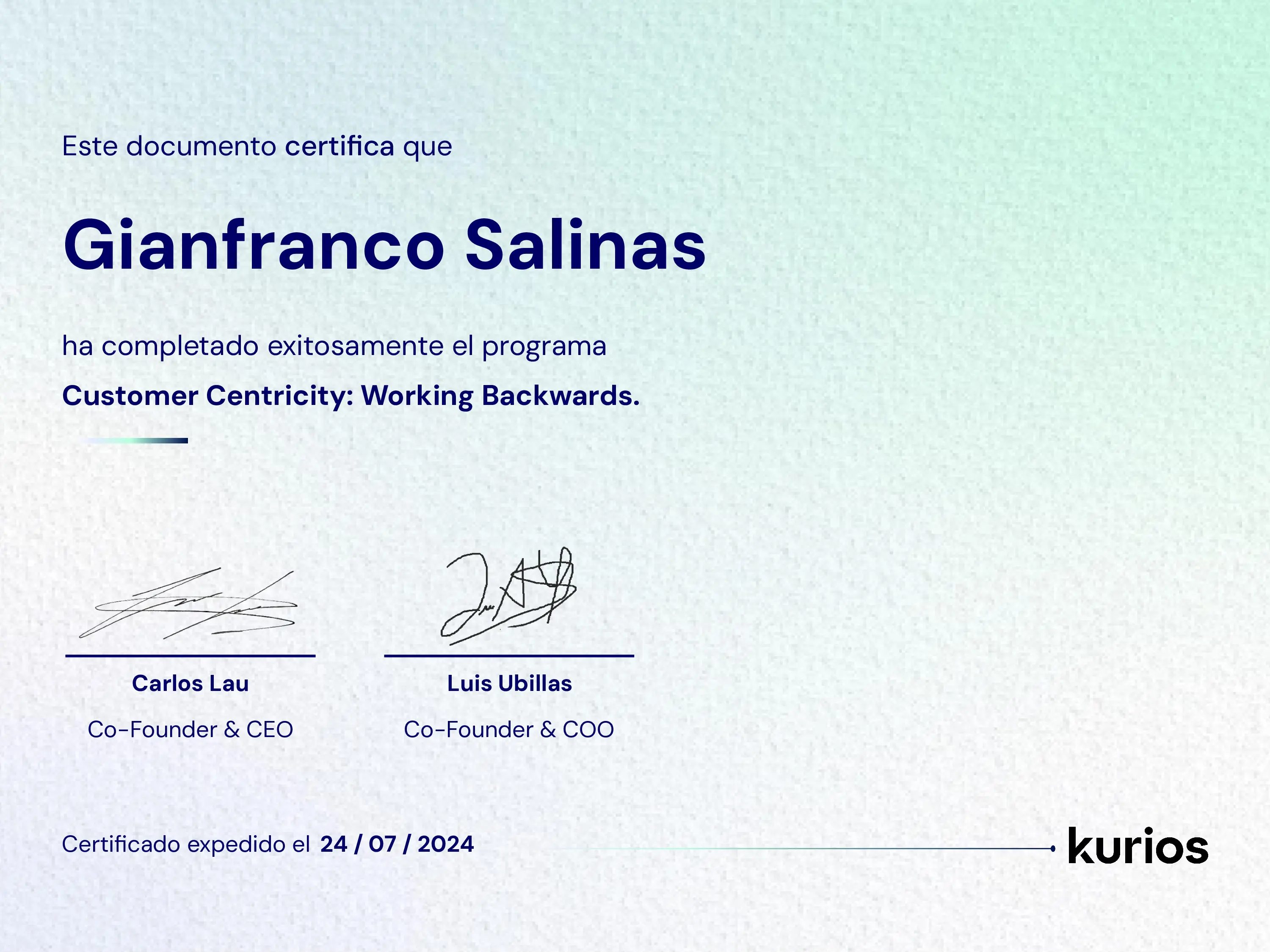 Certificado