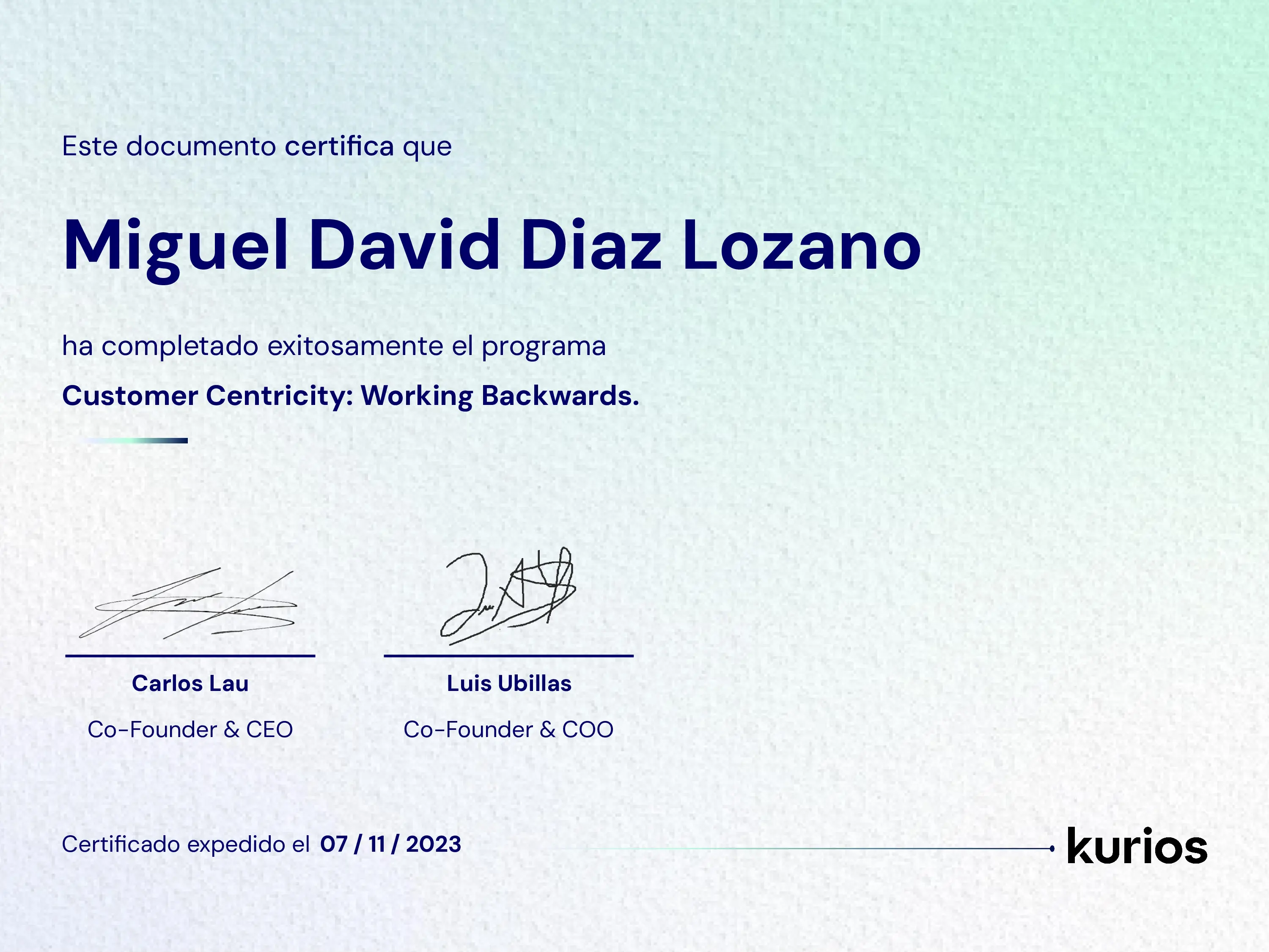 Certificado
