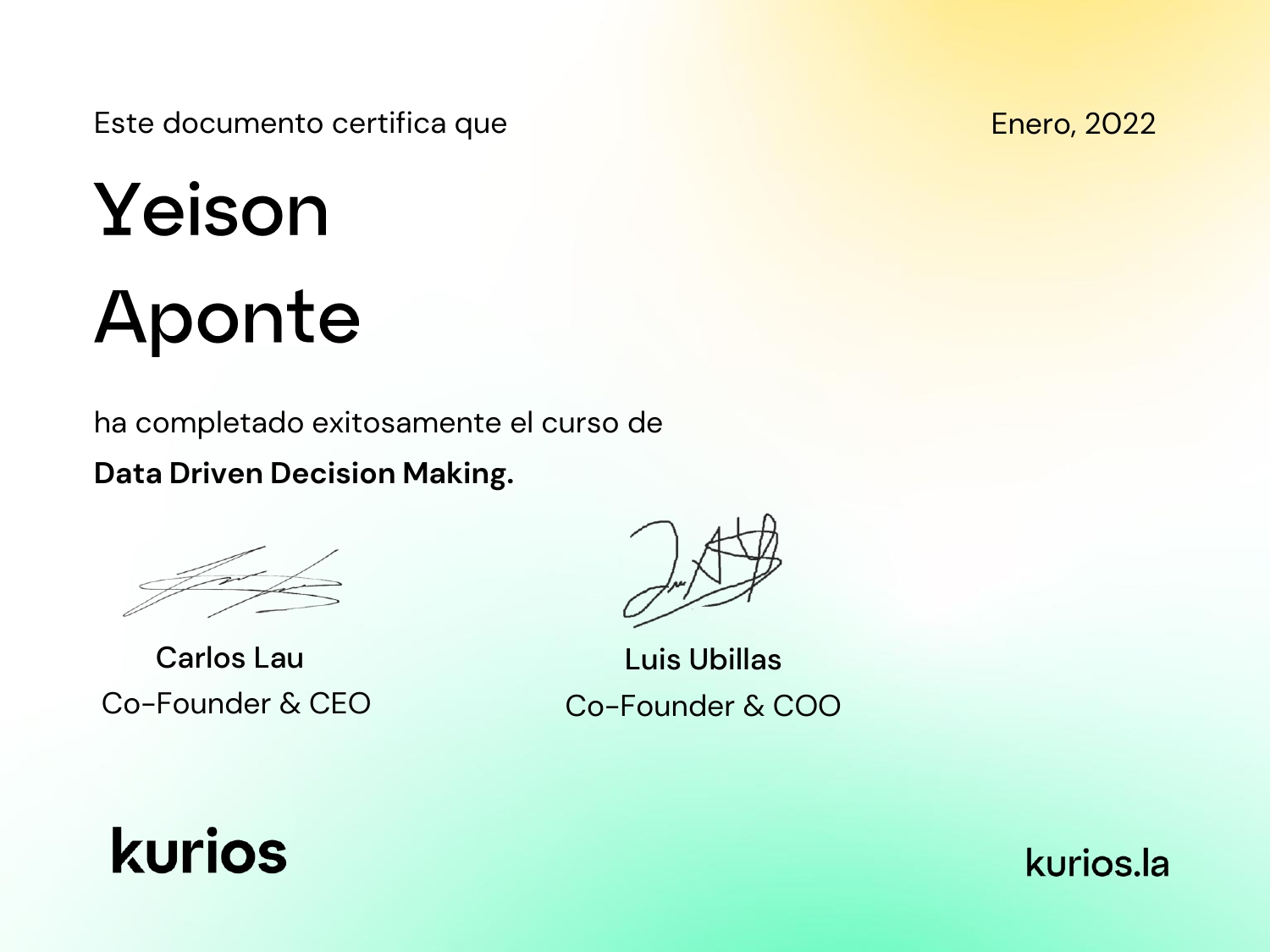 Certificado