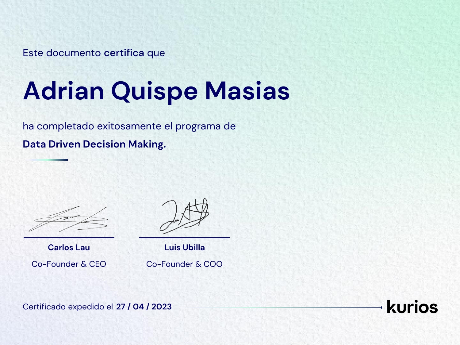 Certificado