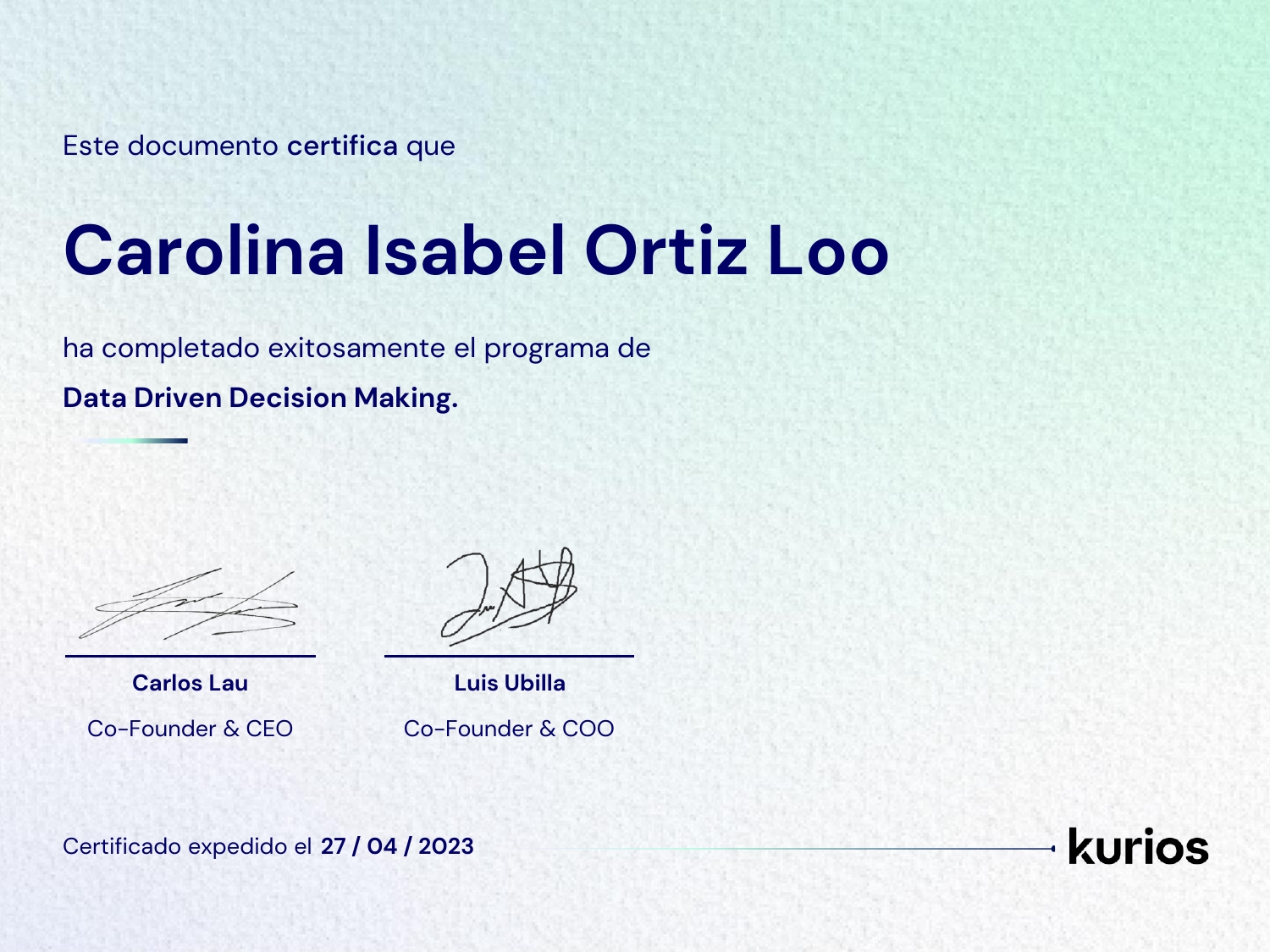 Certificado