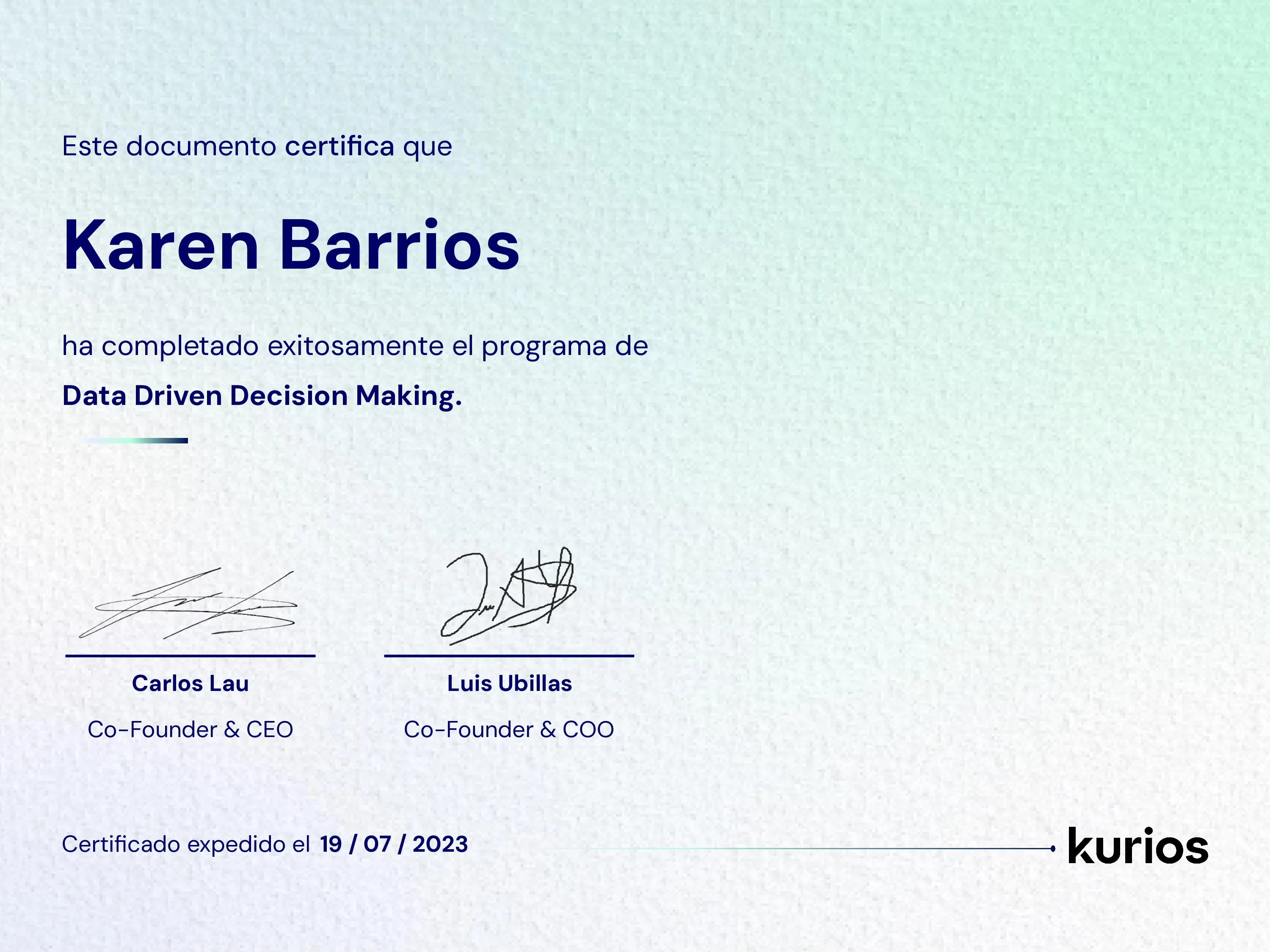 Certificado