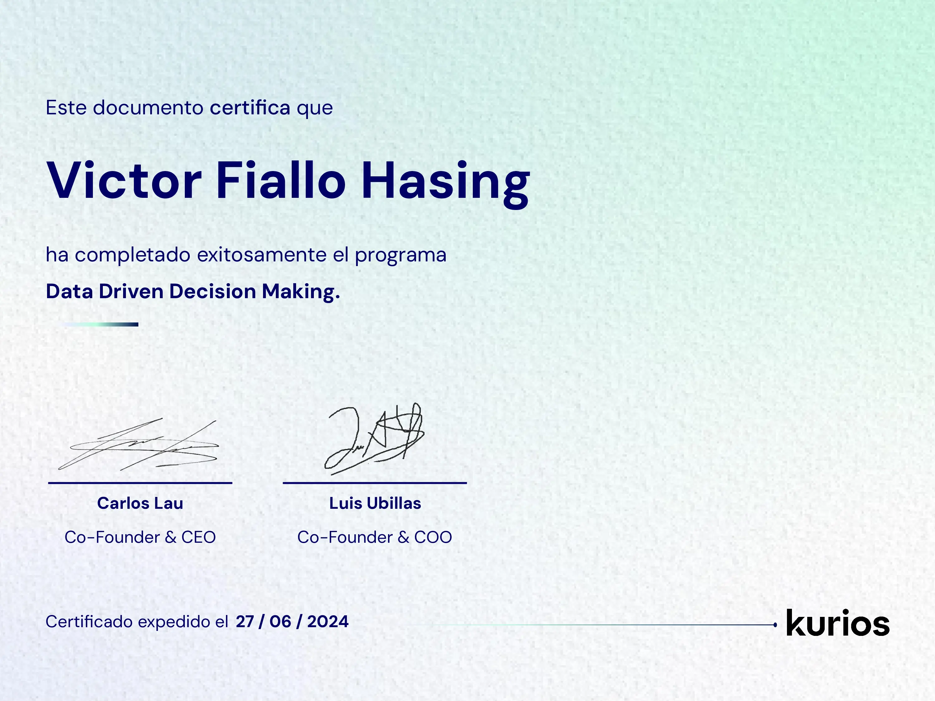 Certificado