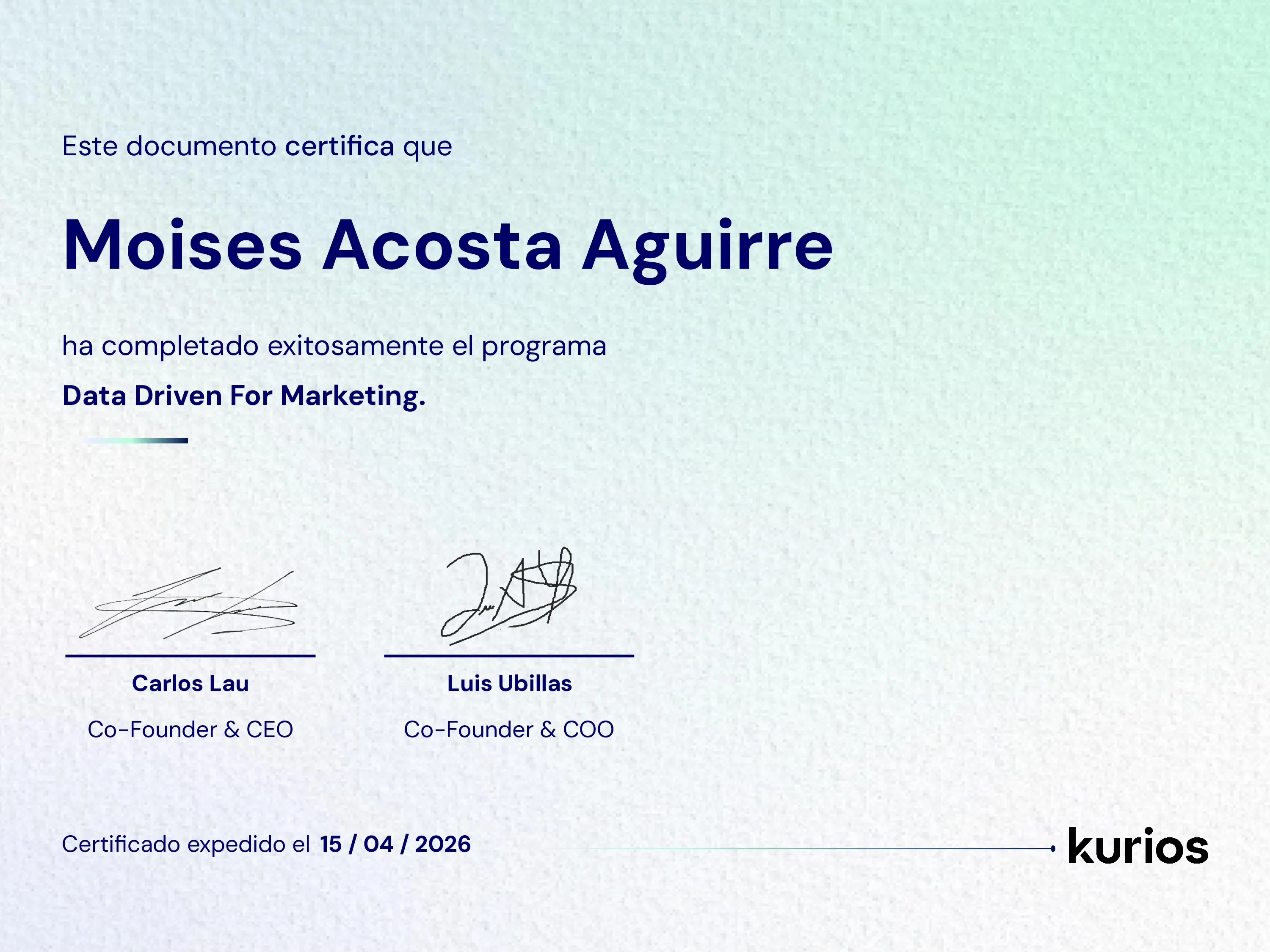 Certificado