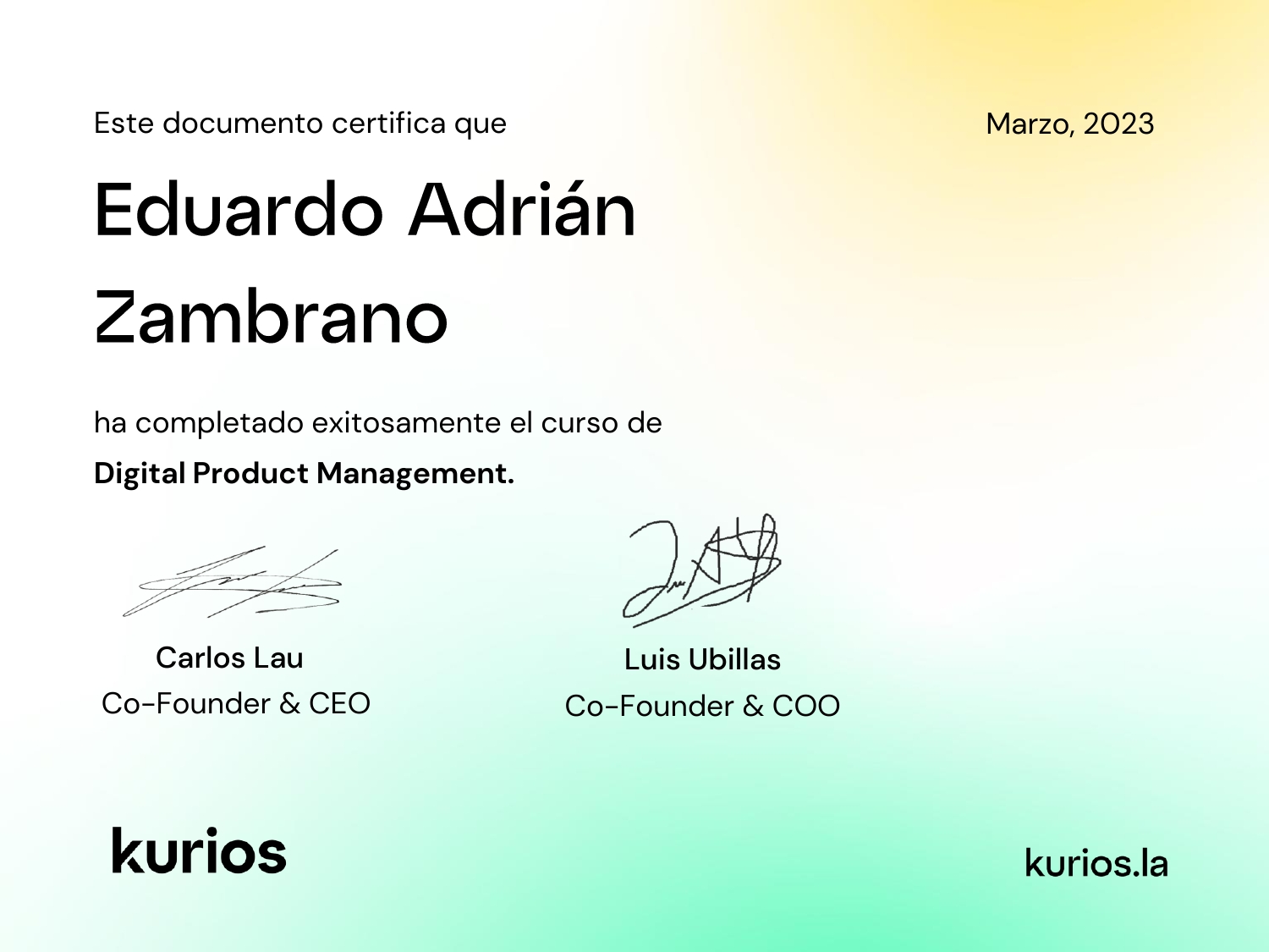 Certificado