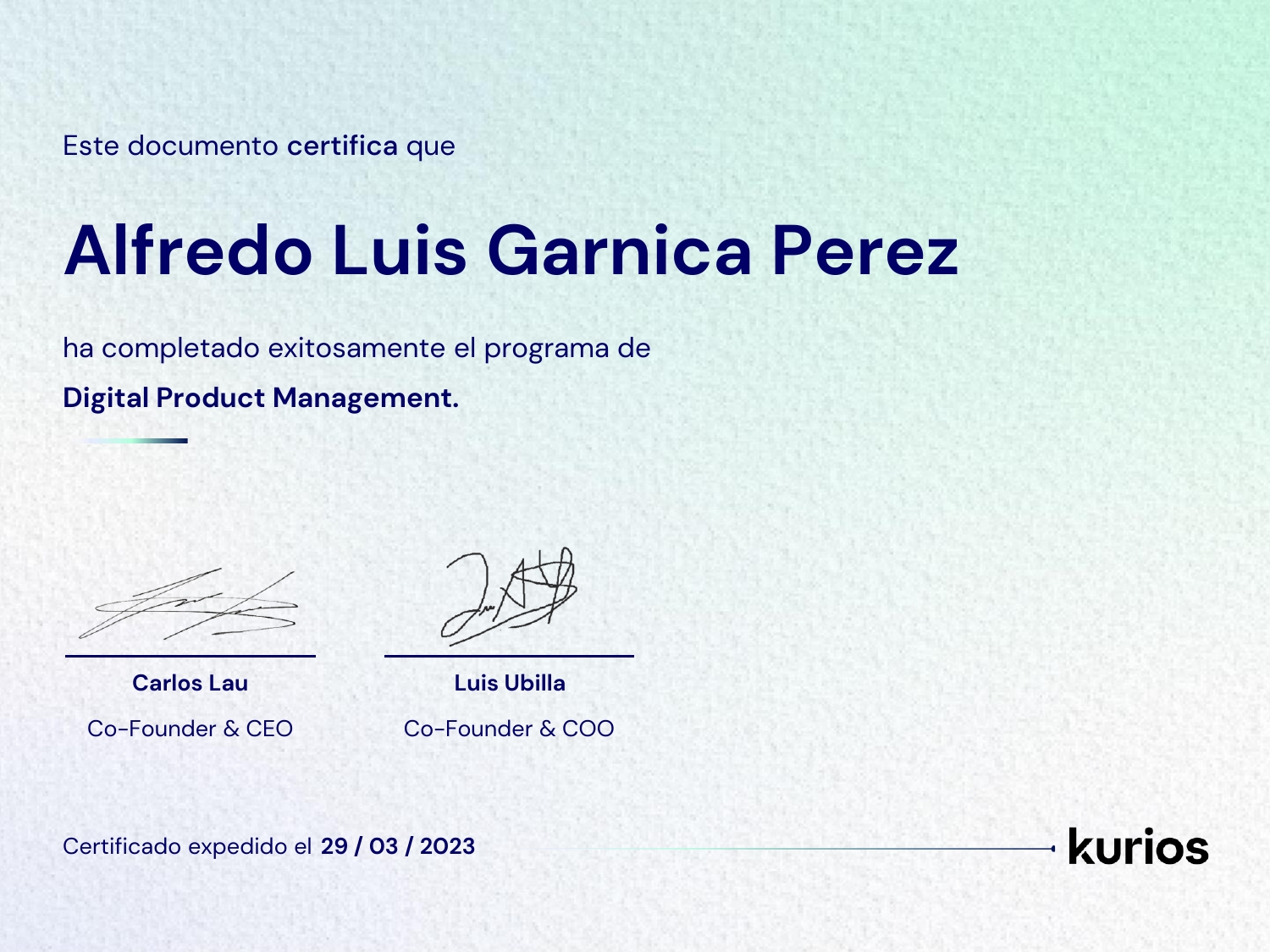 Certificado