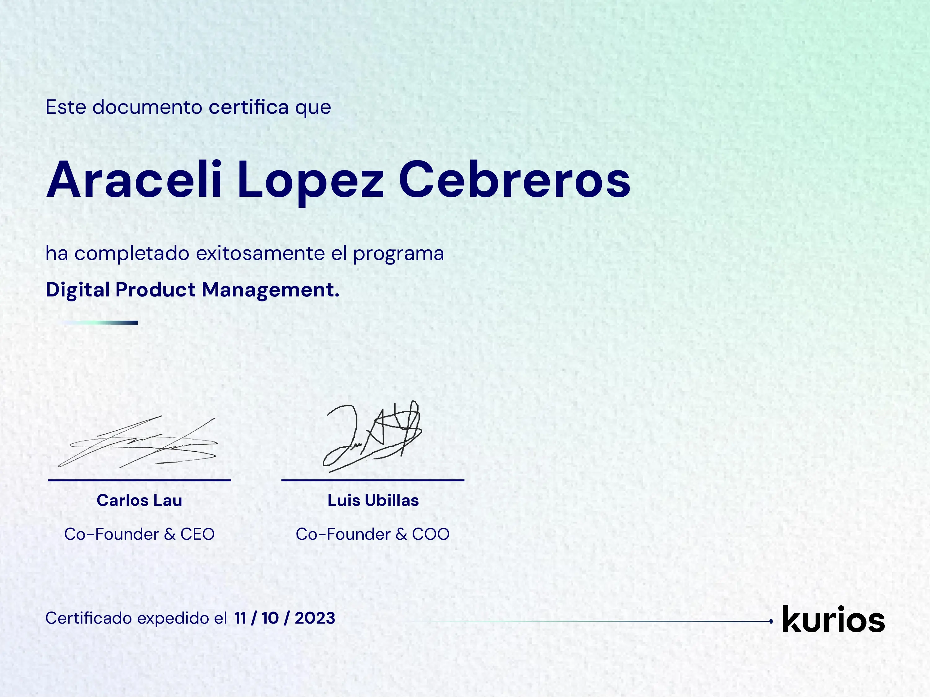 Certificado
