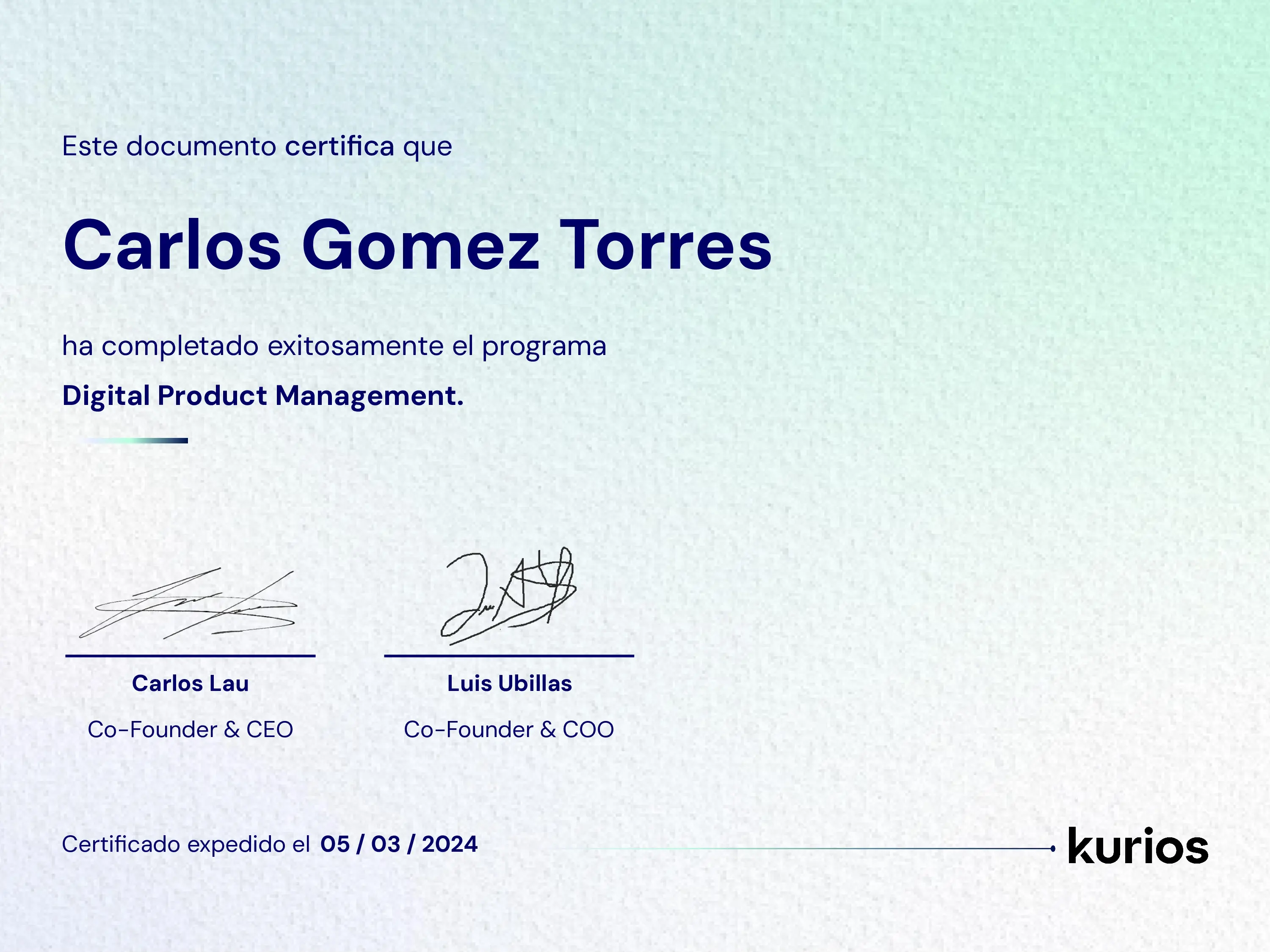 Certificado