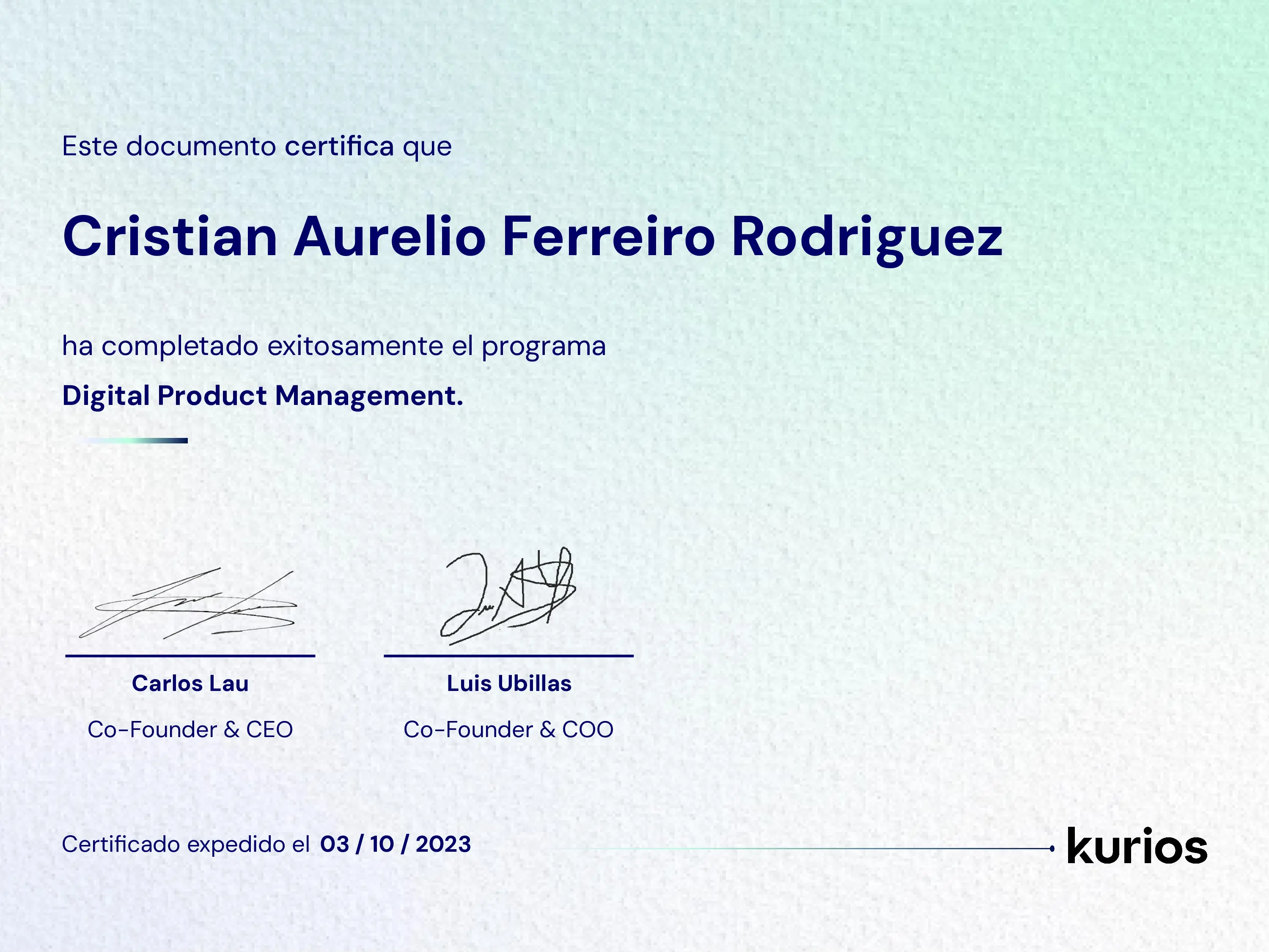 Certificado