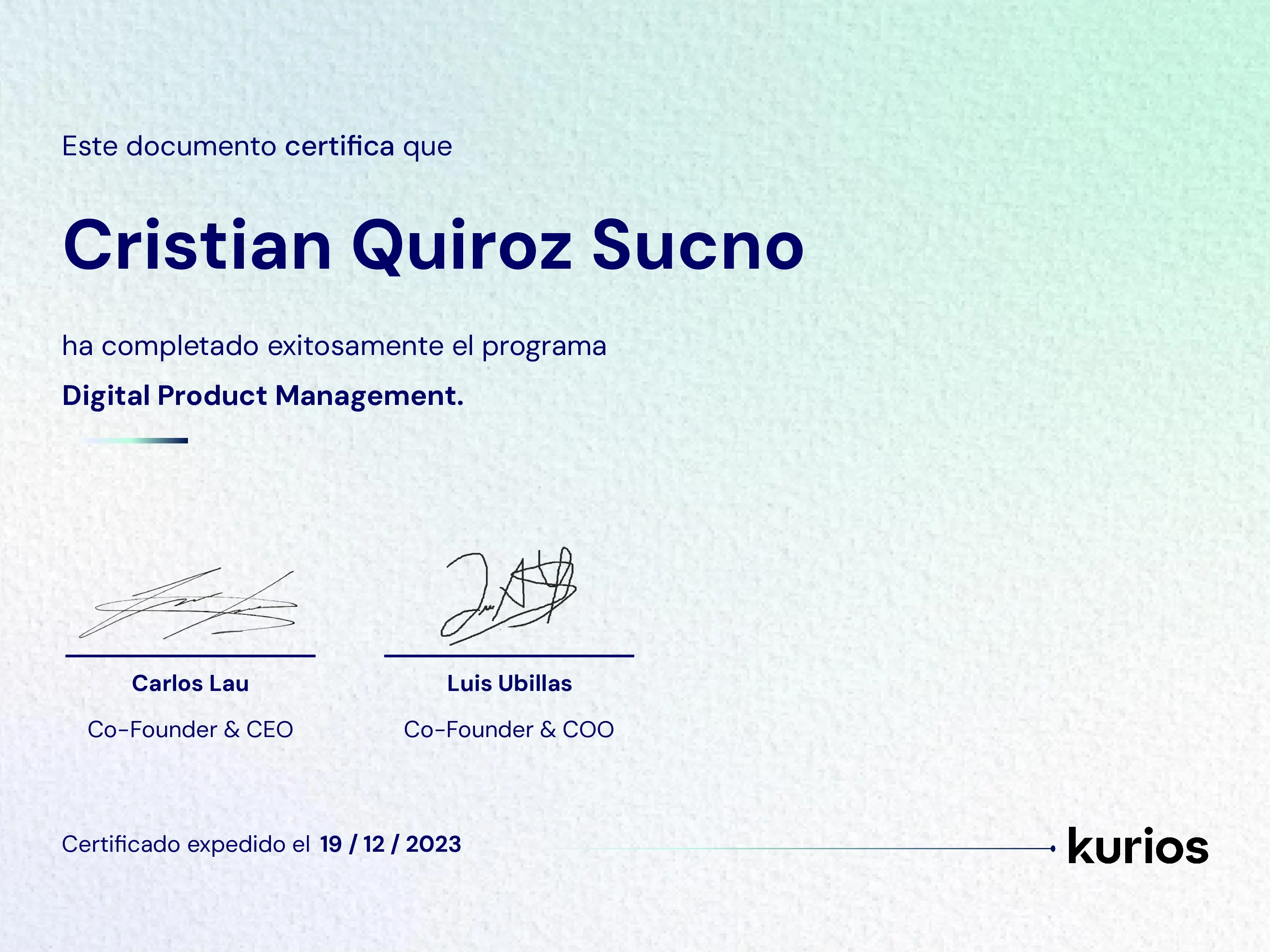 Certificado