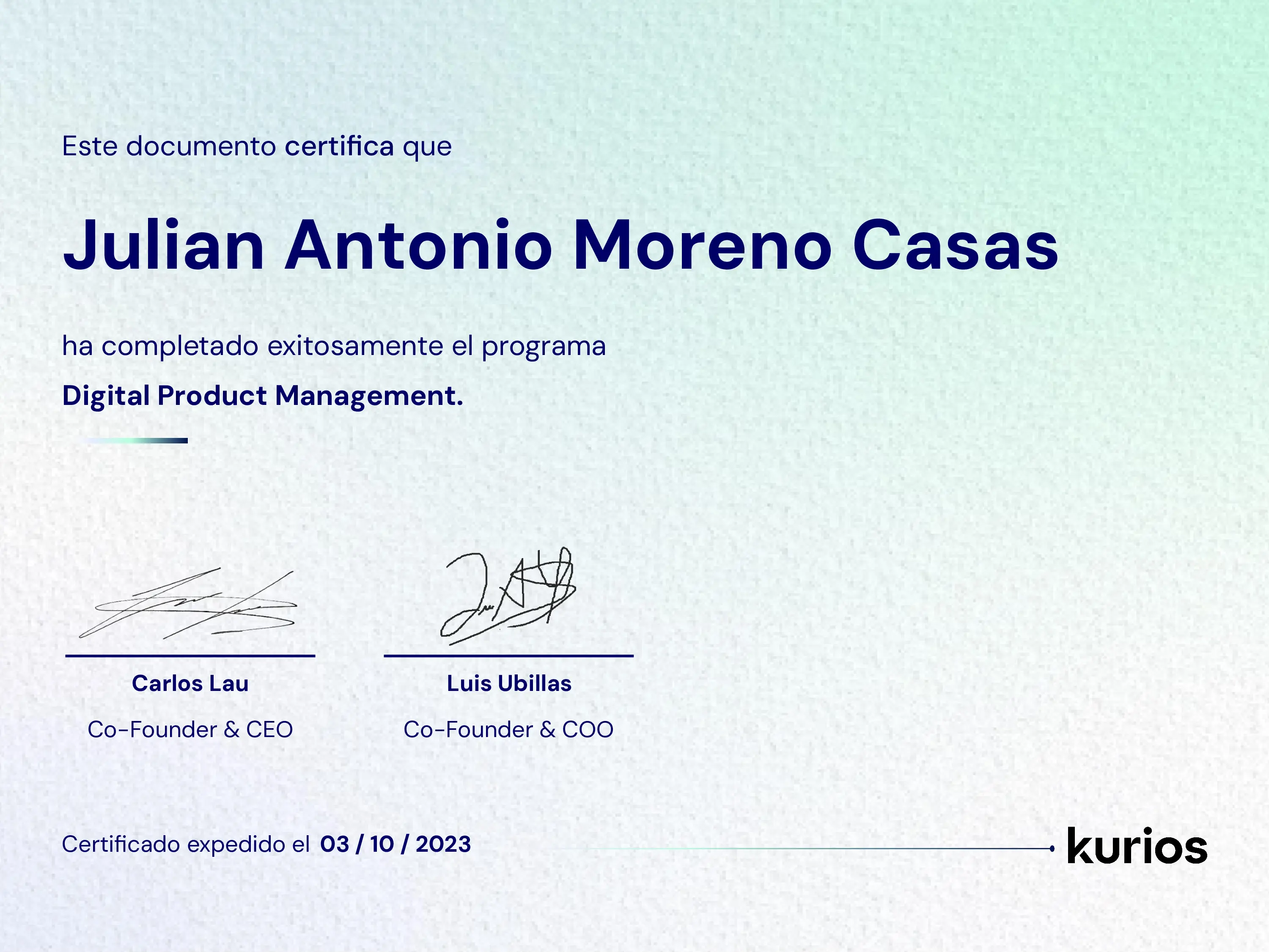 Certificado