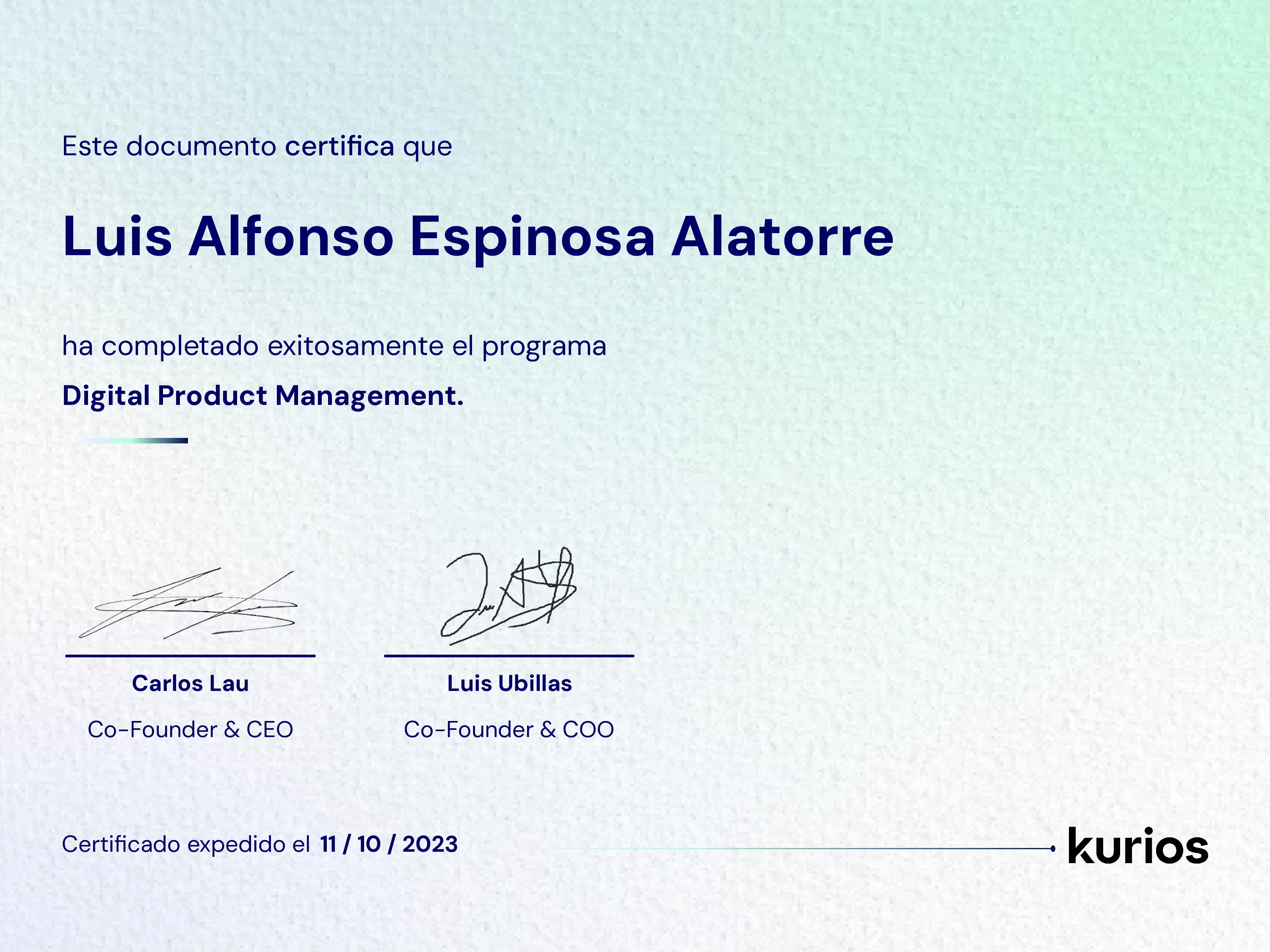 Certificado