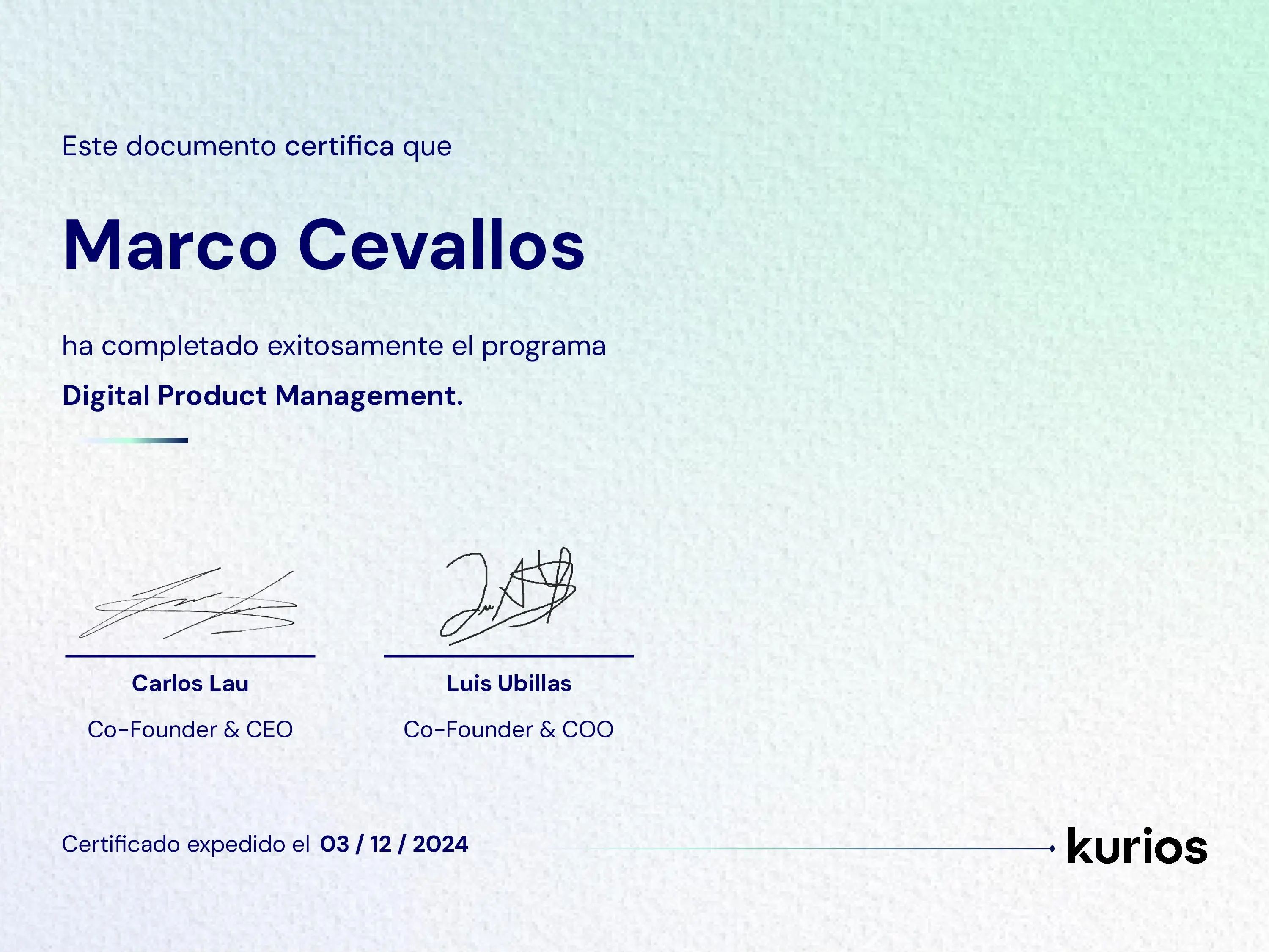 Certificado