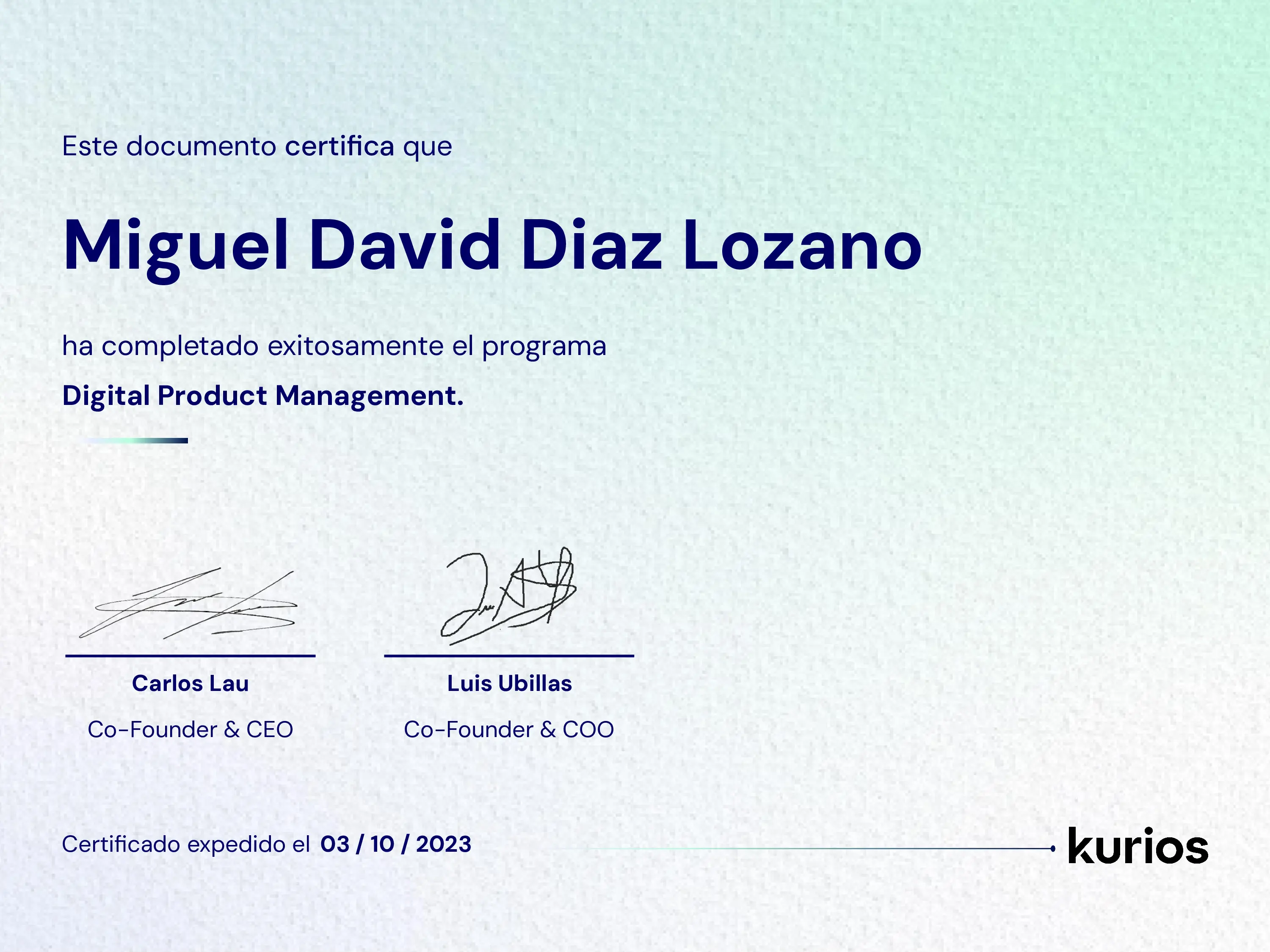 Certificado
