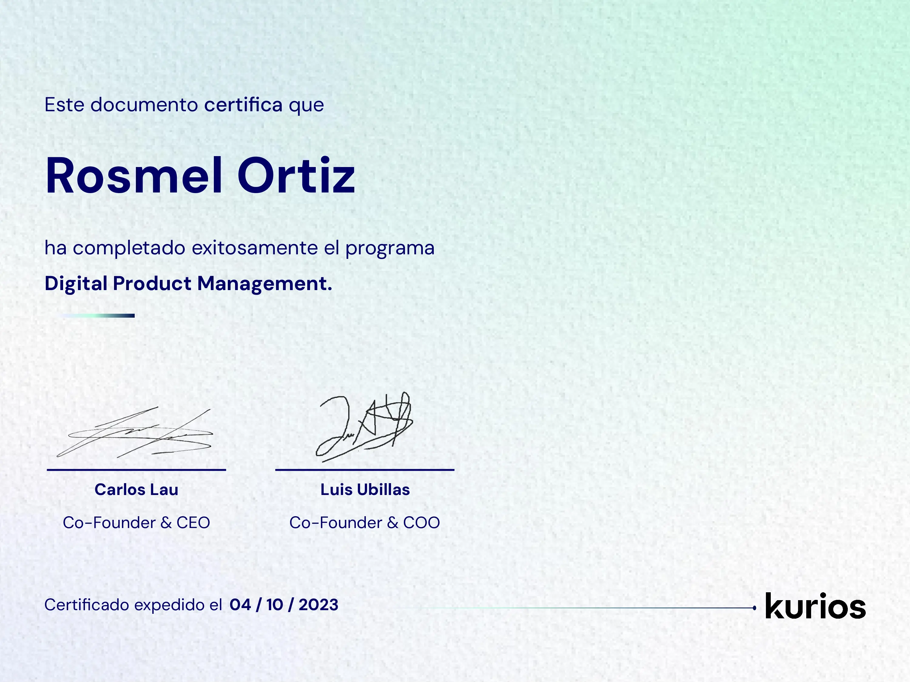 Certificado