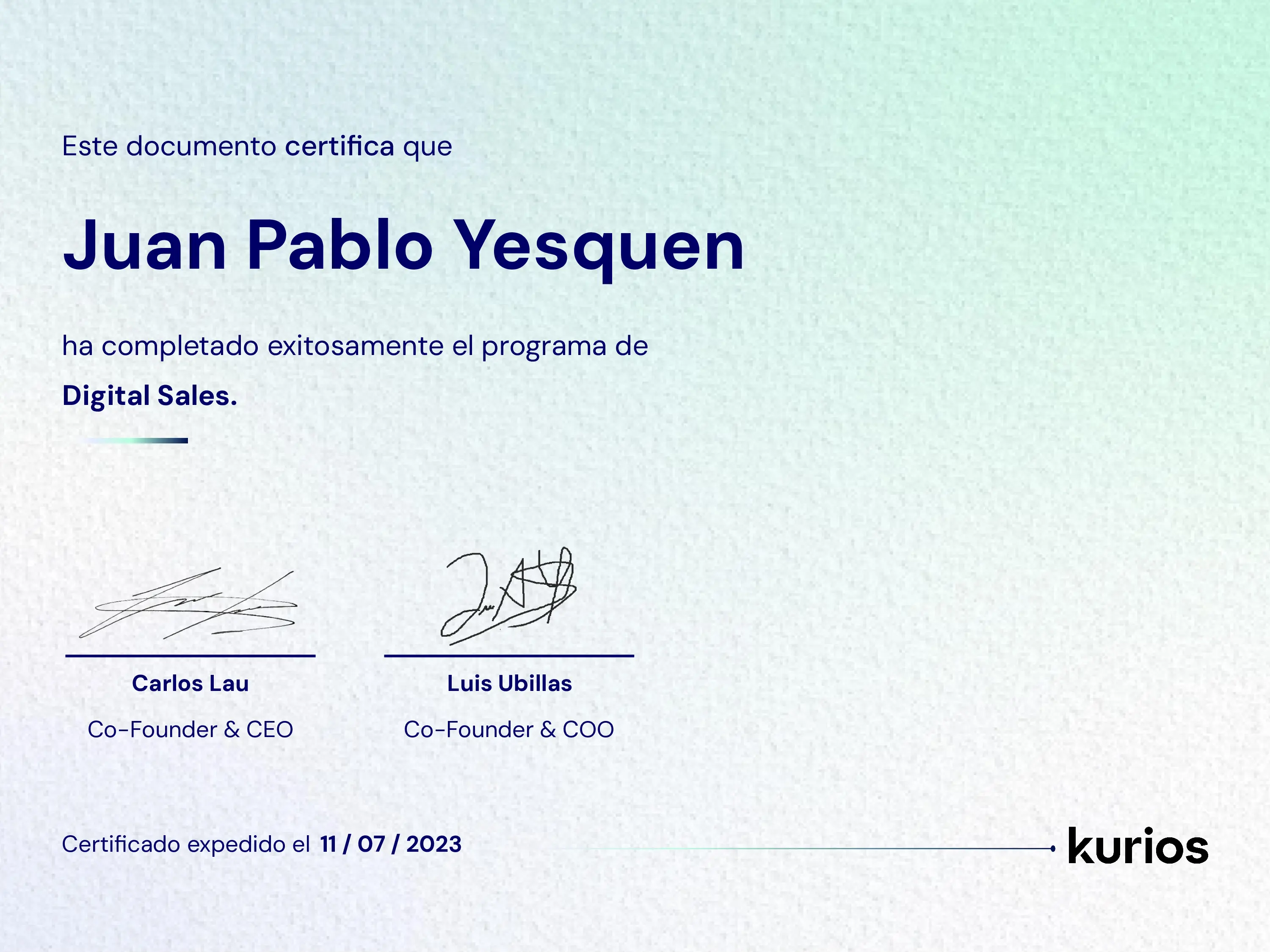 Certificado