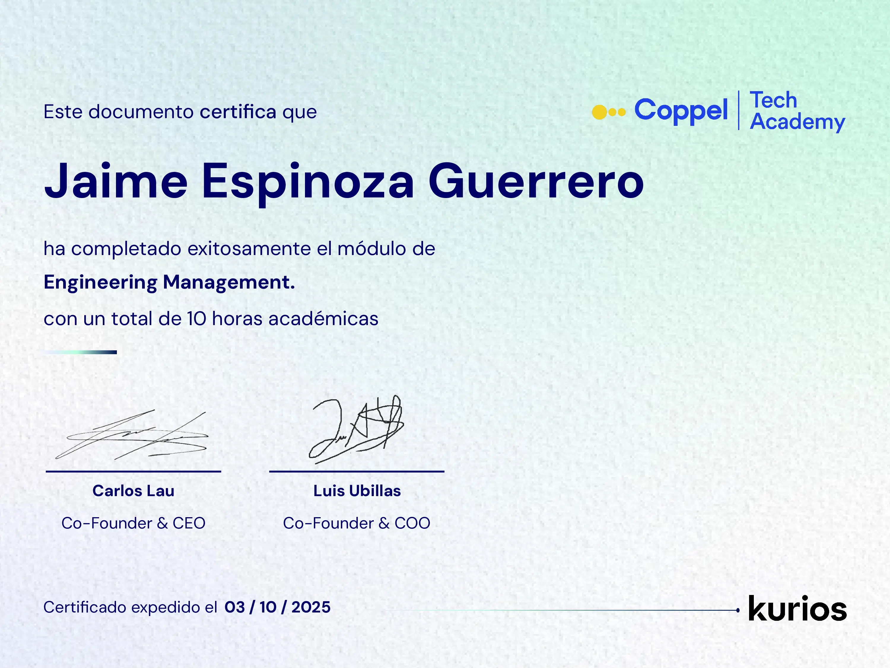 Certificado