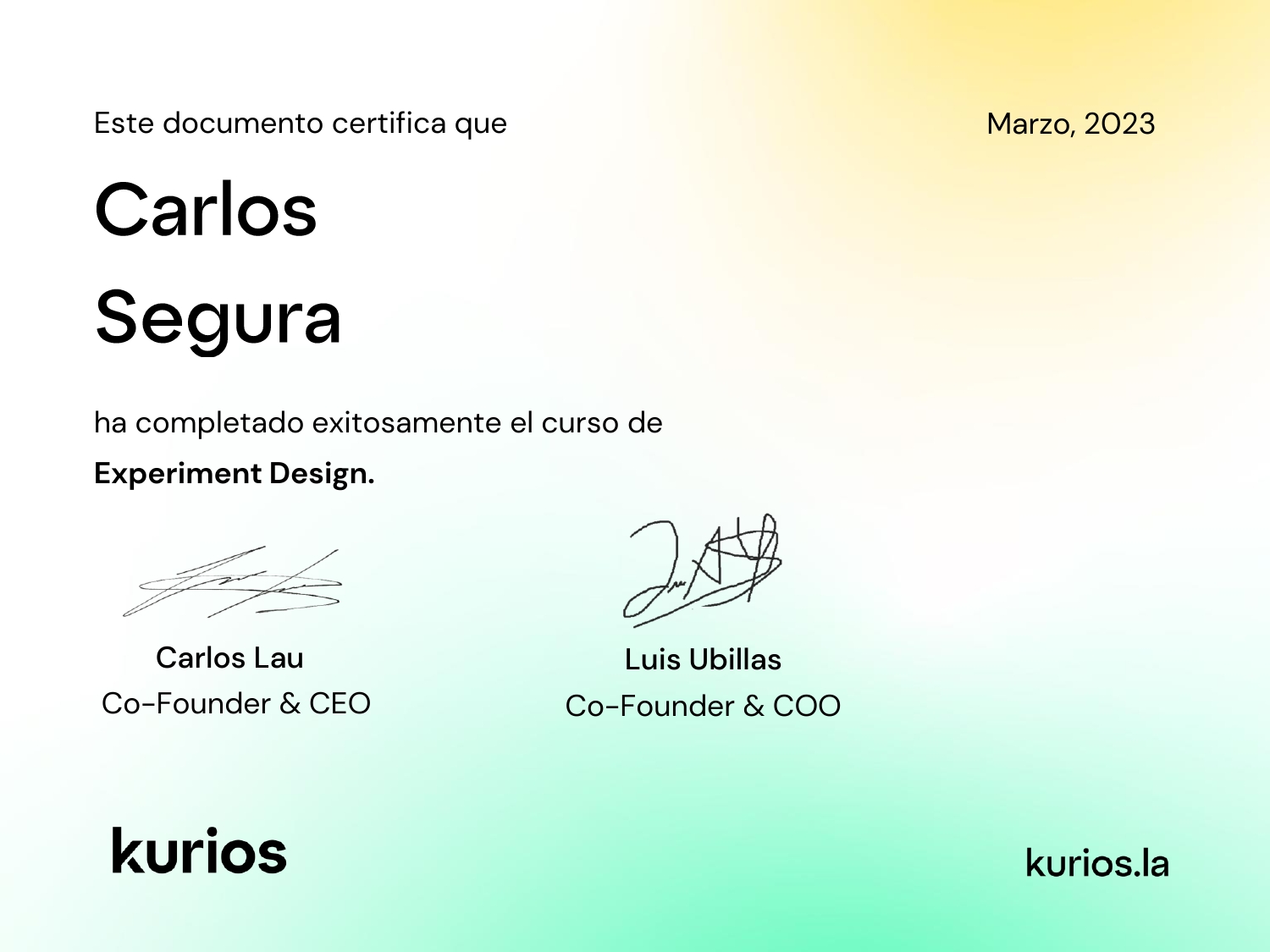 Certificado