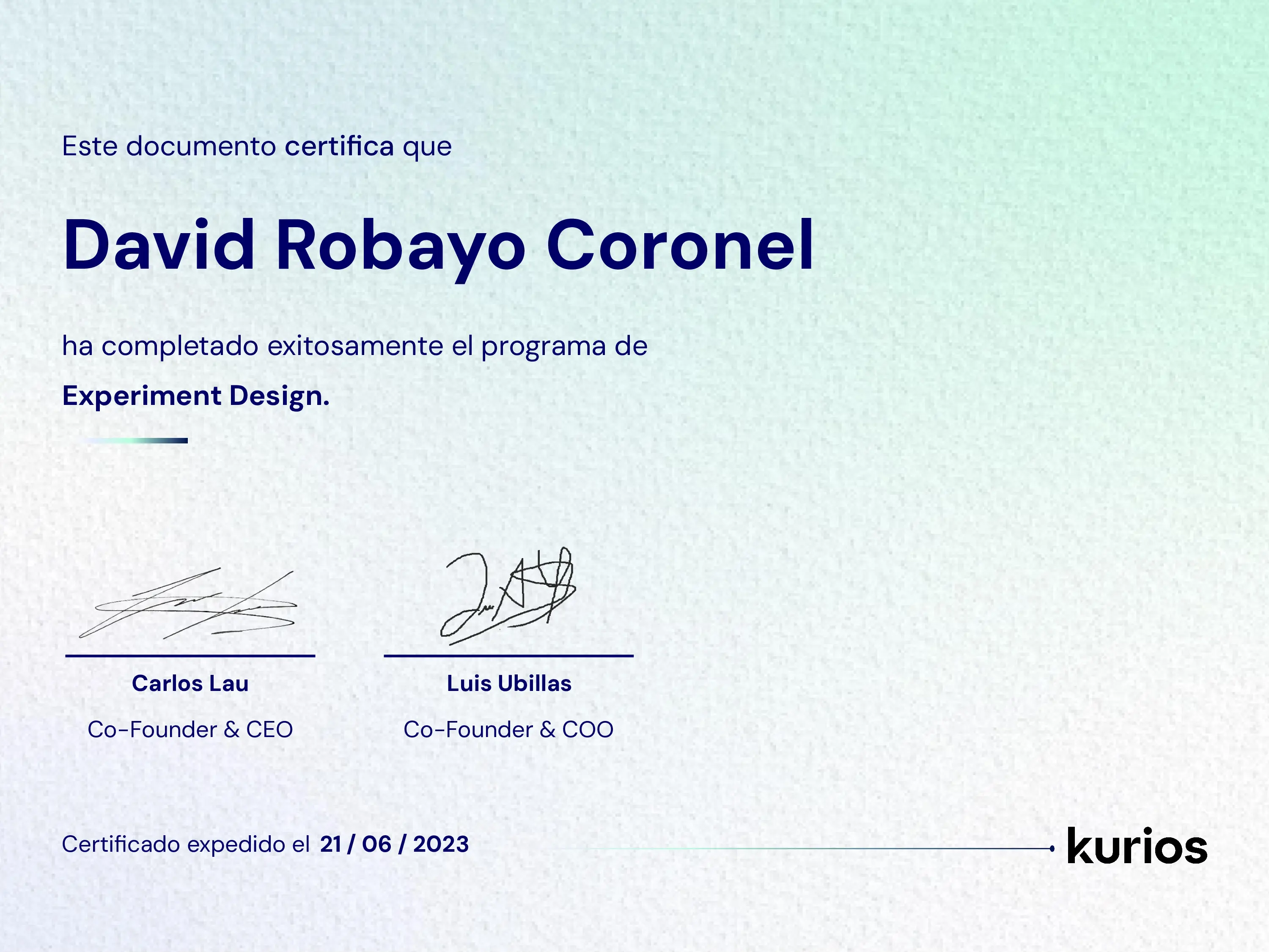 Certificado