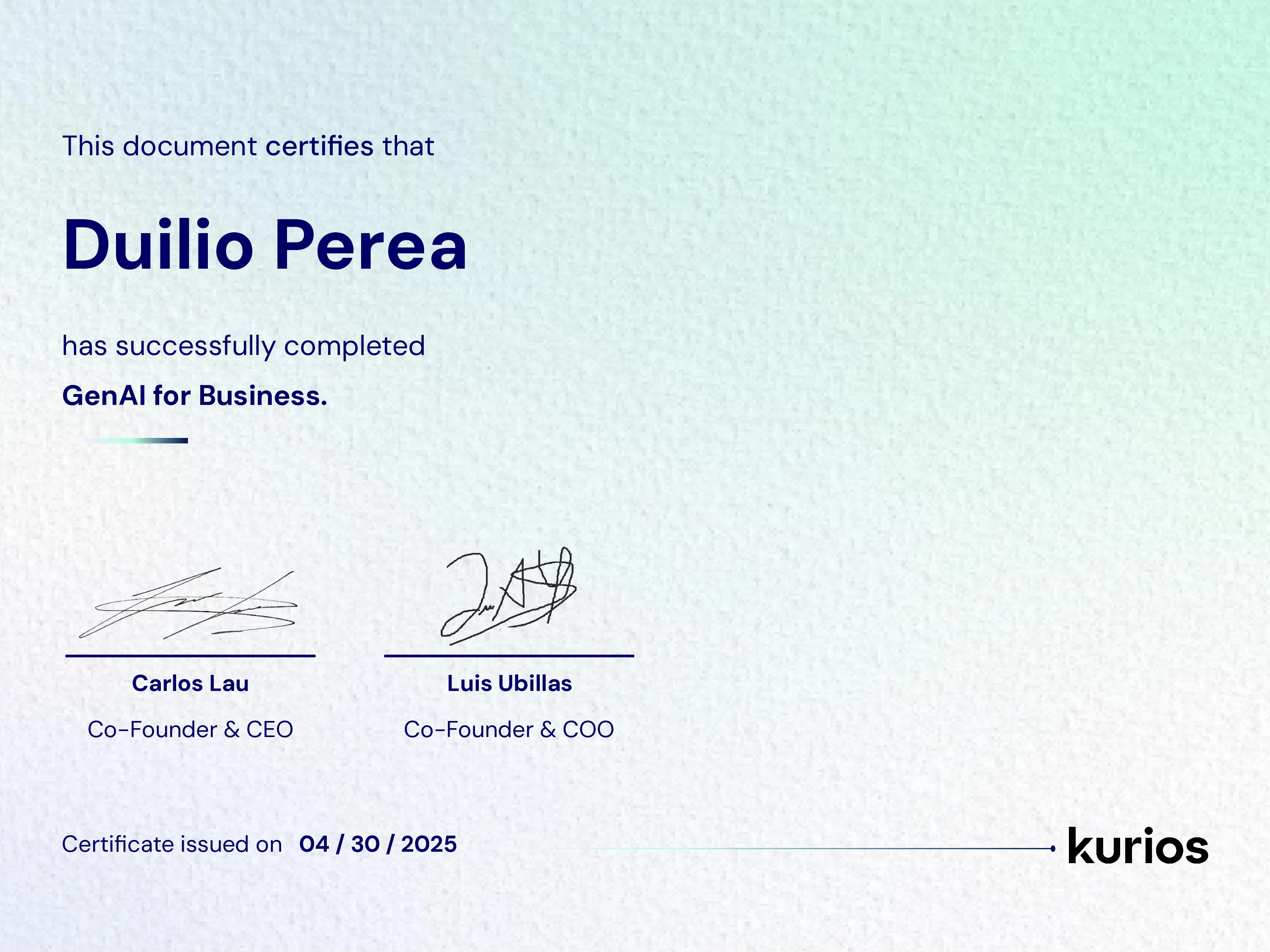 Certificado