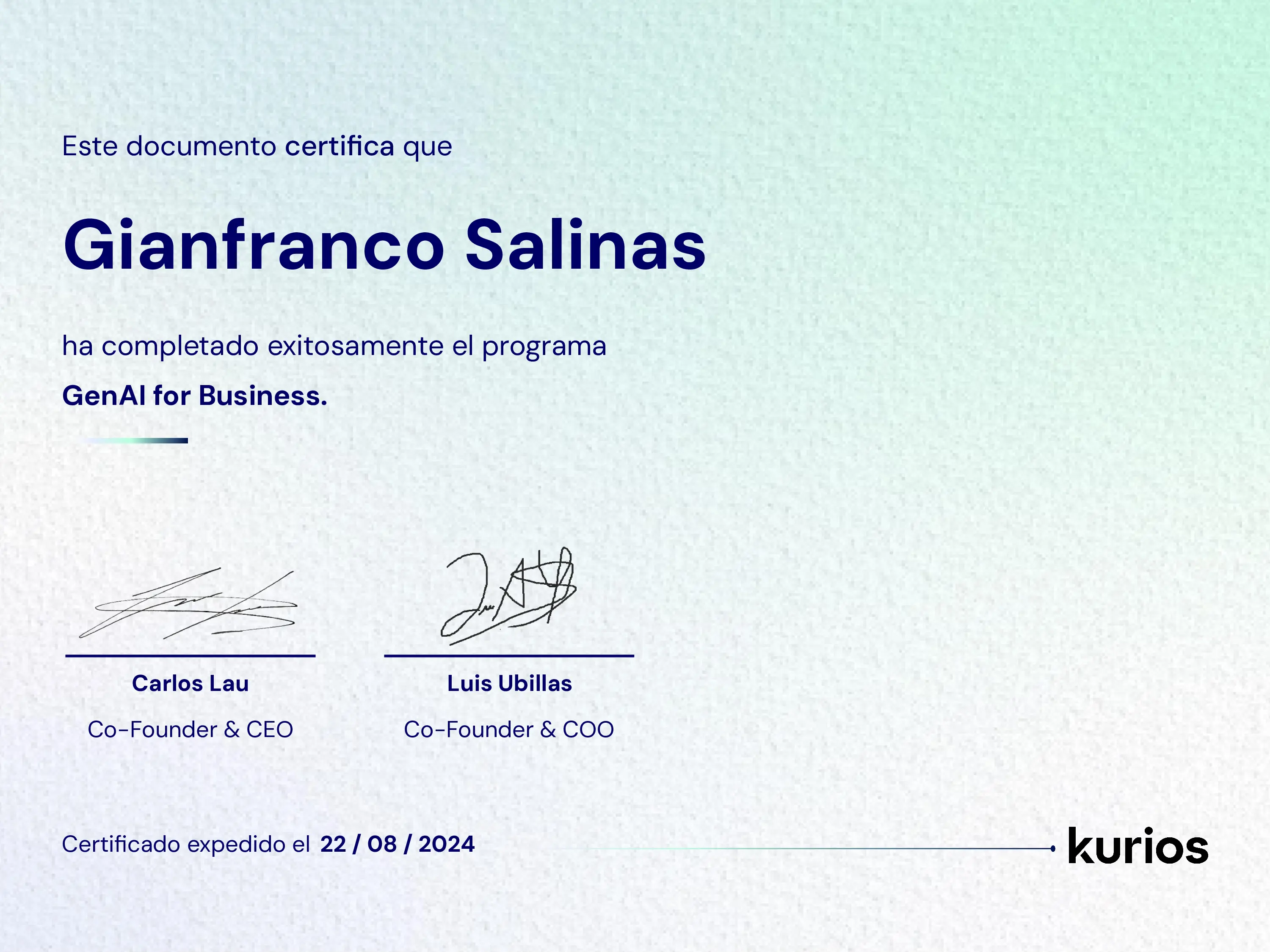 Certificado