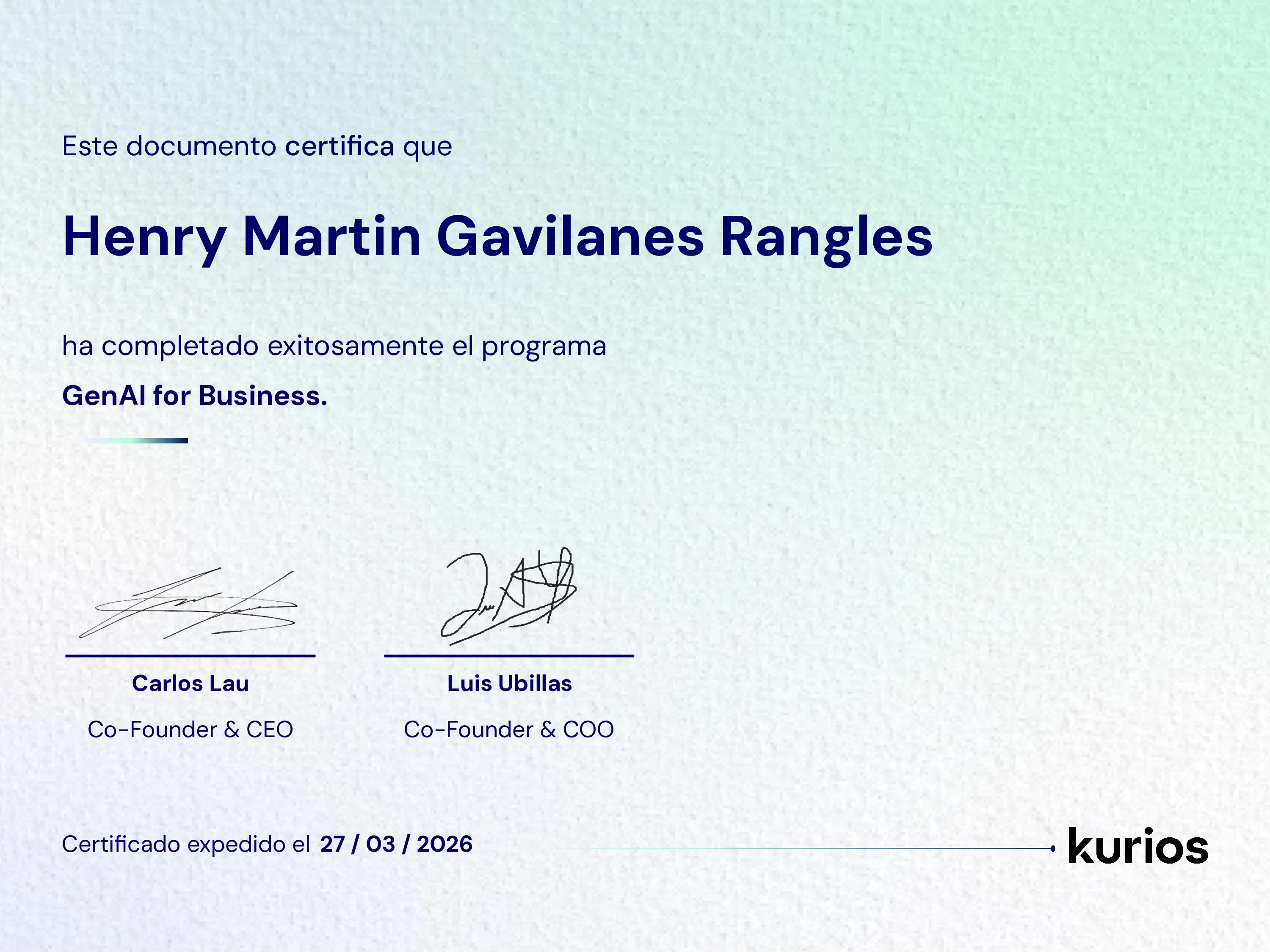 Certificado