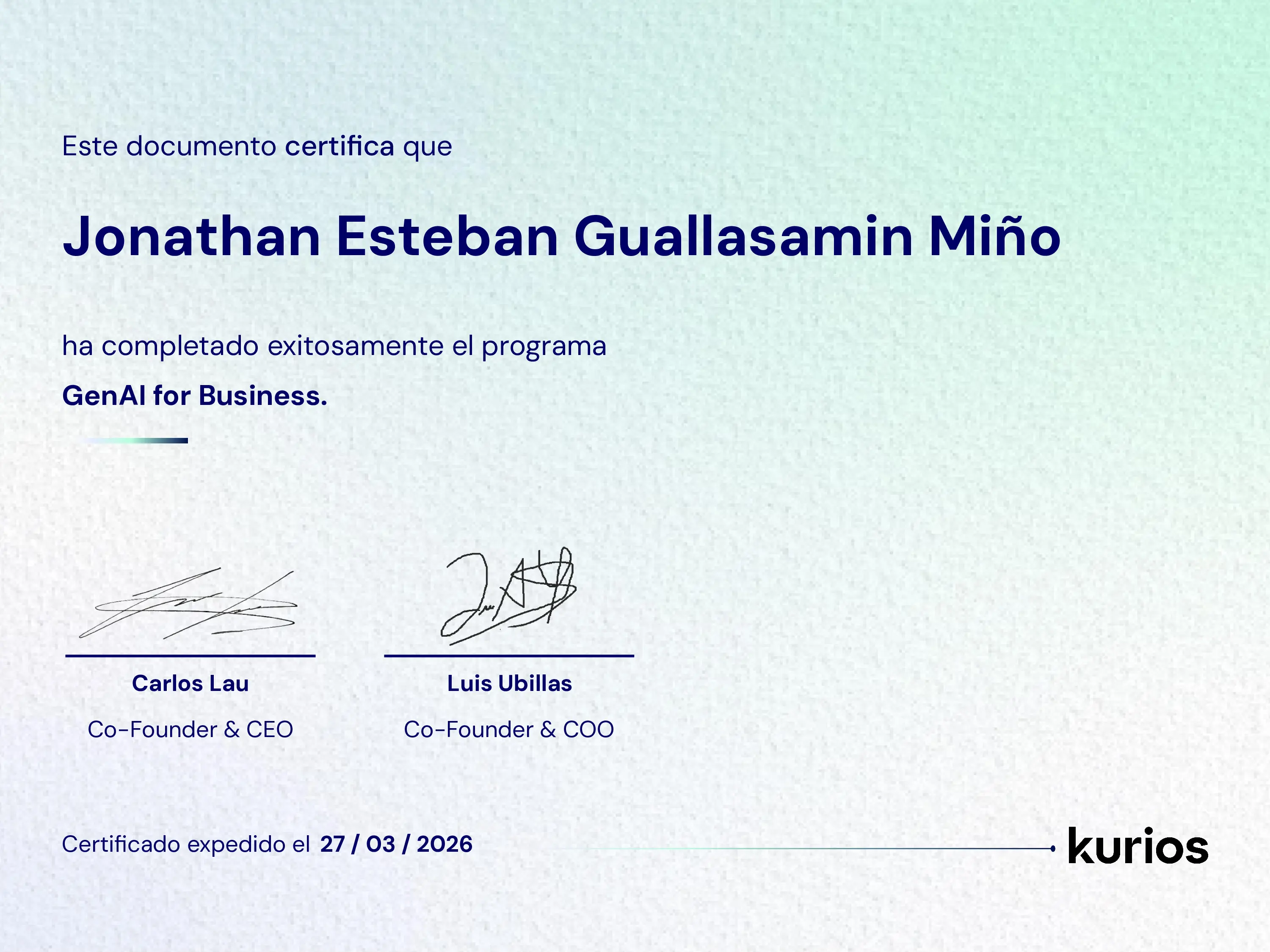 Certificado