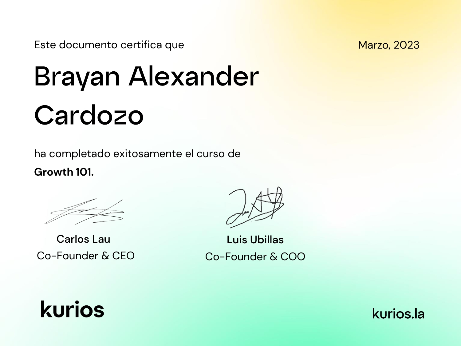 Certificado