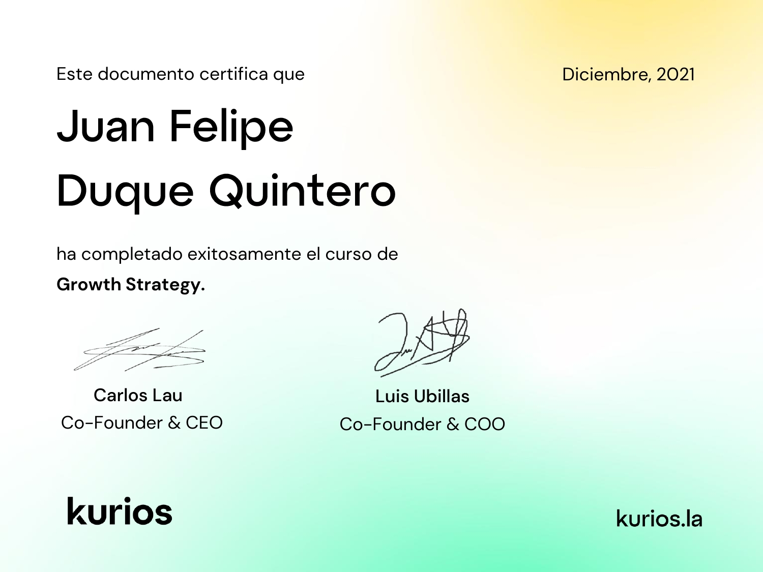 Certificado
