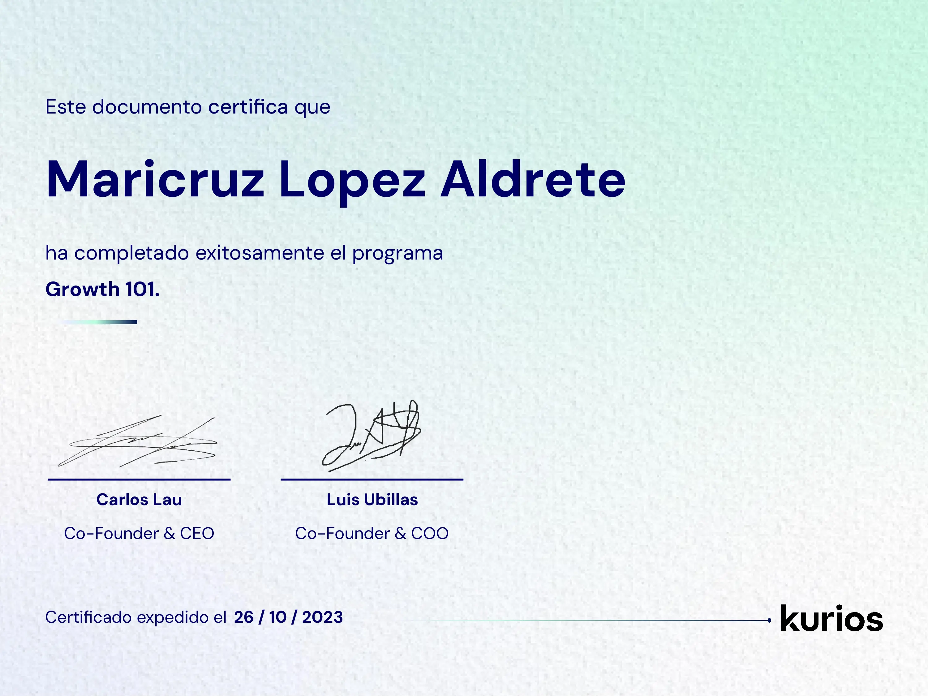 Certificado