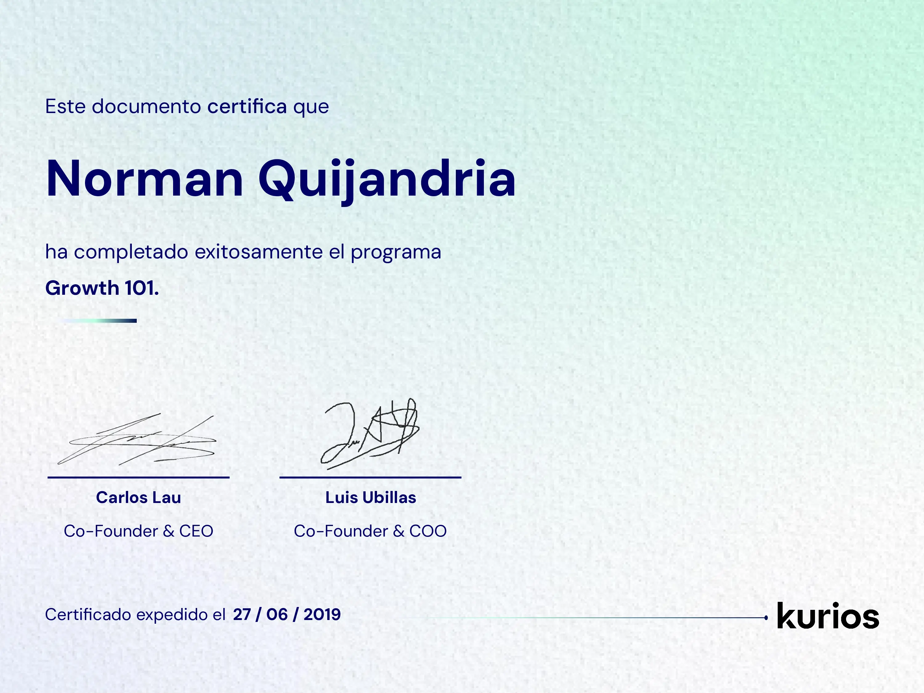Certificado