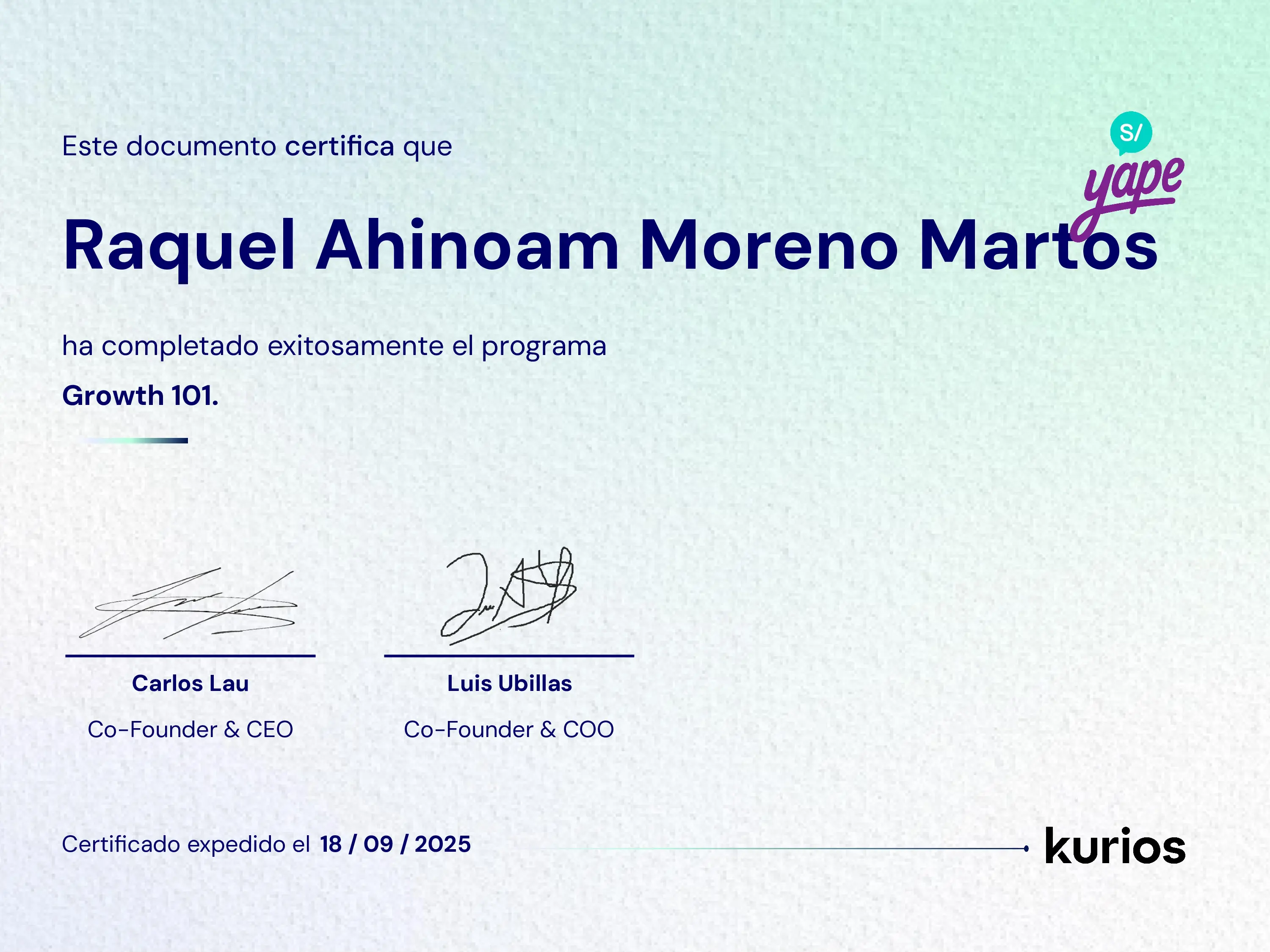 Certificado