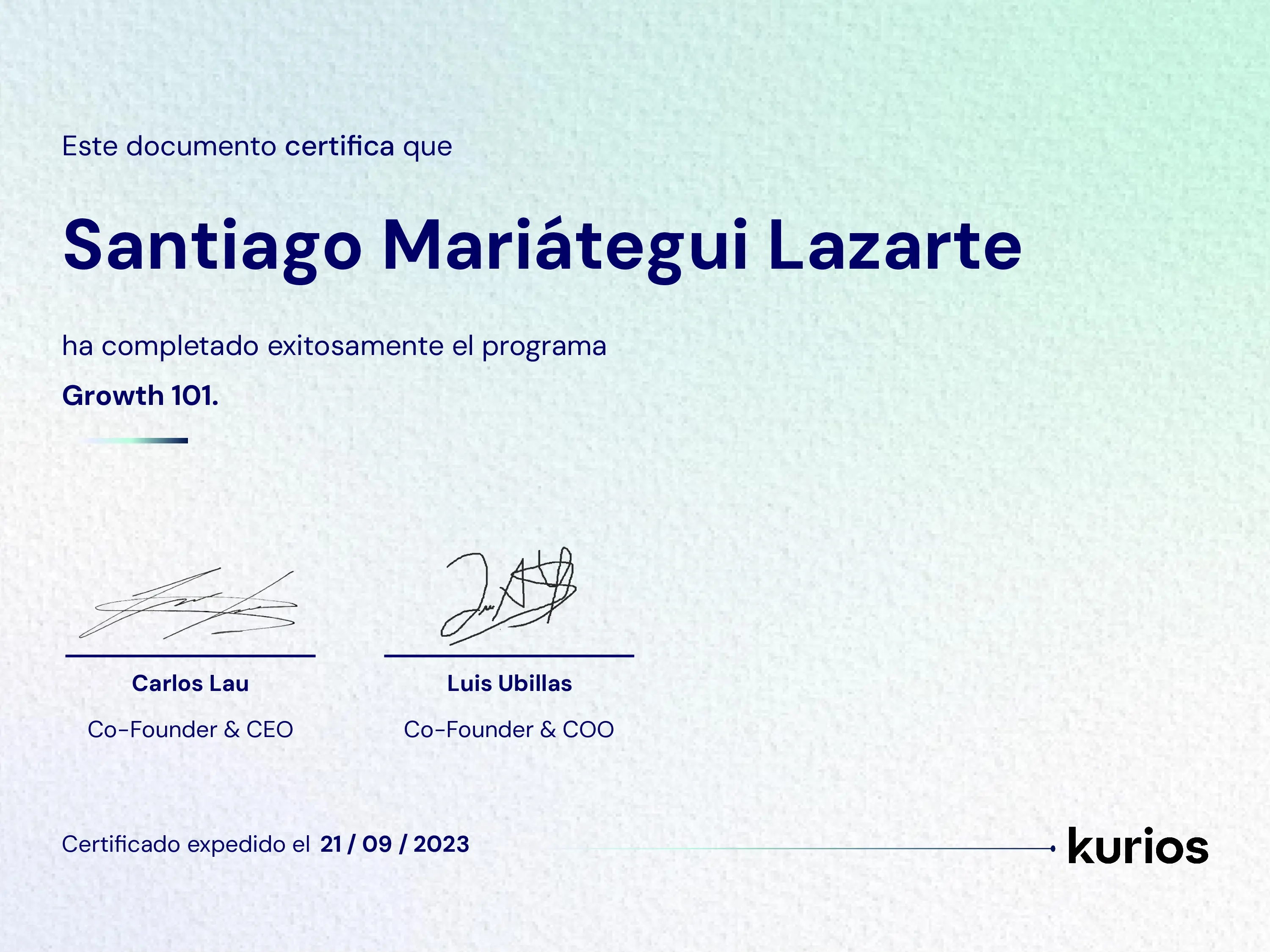 Certificado