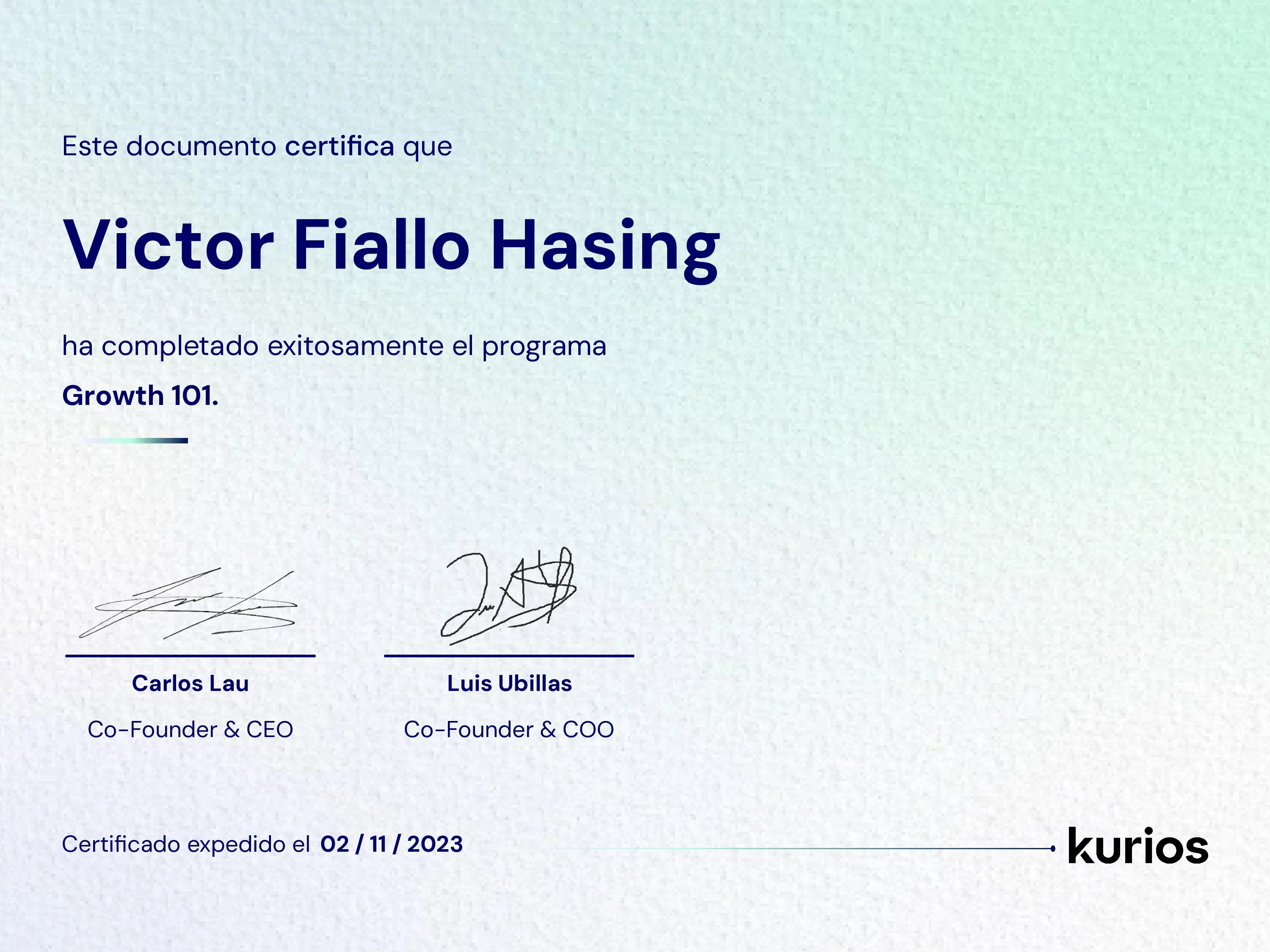 Certificado