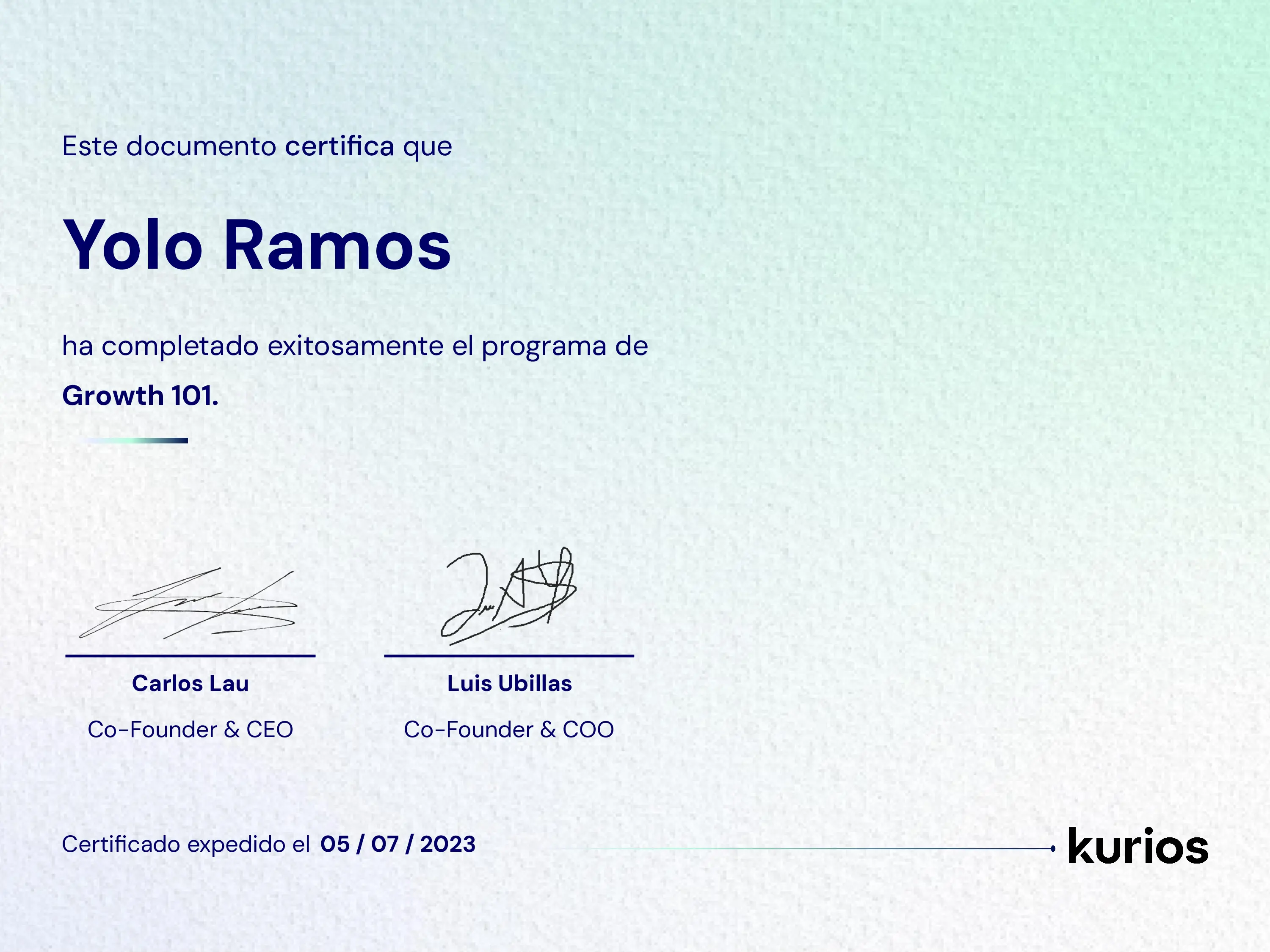 Certificado