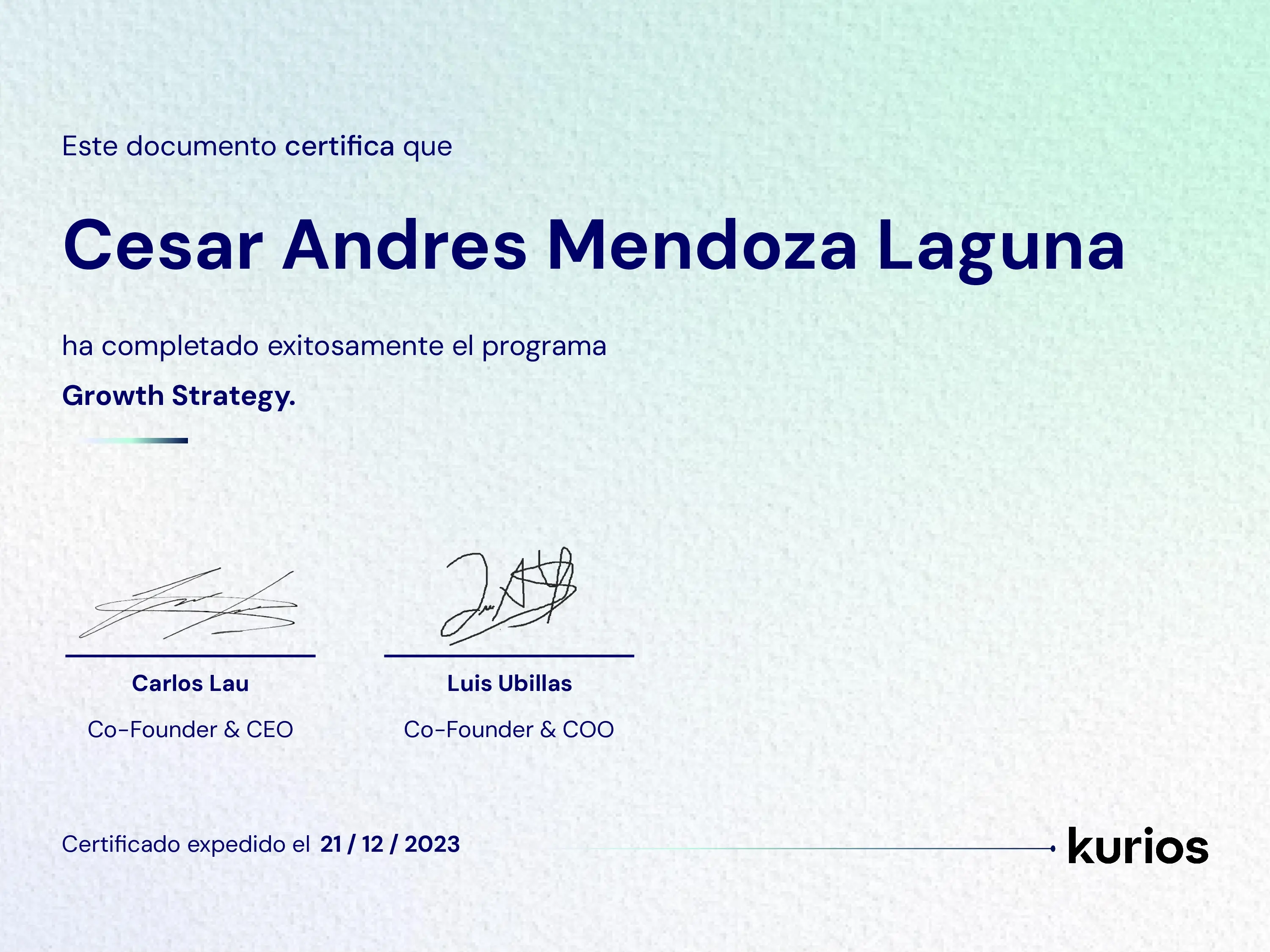 Certificado