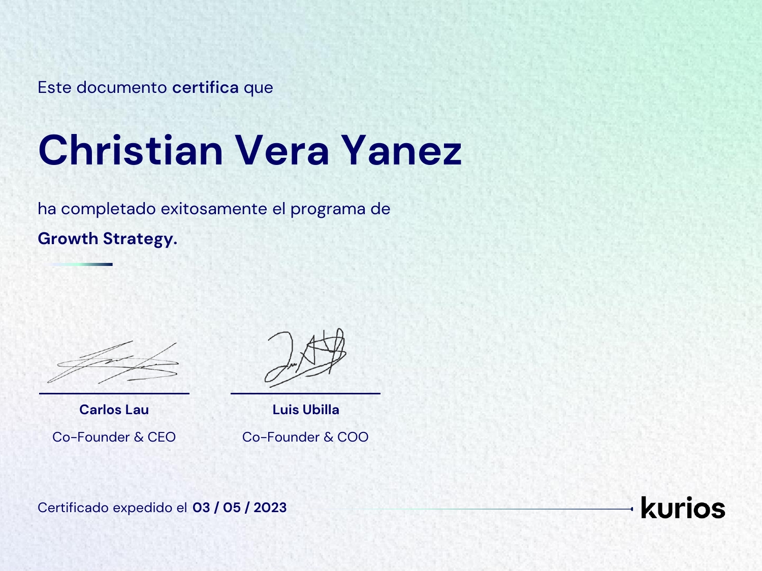 Certificado